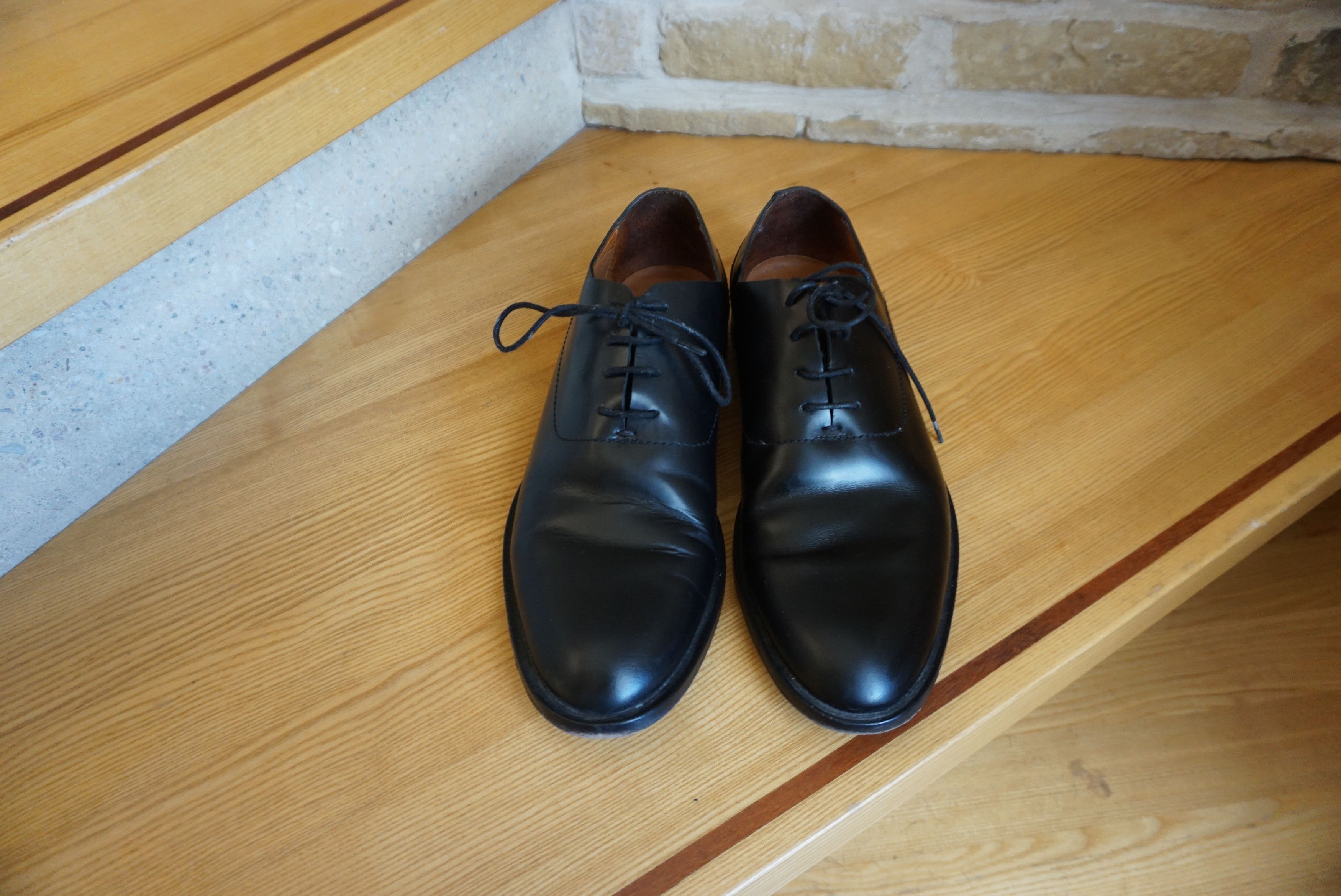 Cos COS RPR$250 leather office shoes EU44 black formal lace up Size US 10.5 / EU 43-44 - 13 Thumbnail