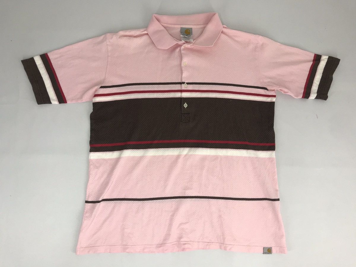 Carhartt Carhartt Polo Tee Striped Made in Japan Size L / US 10 / IT 46 - 1 Thumbnail