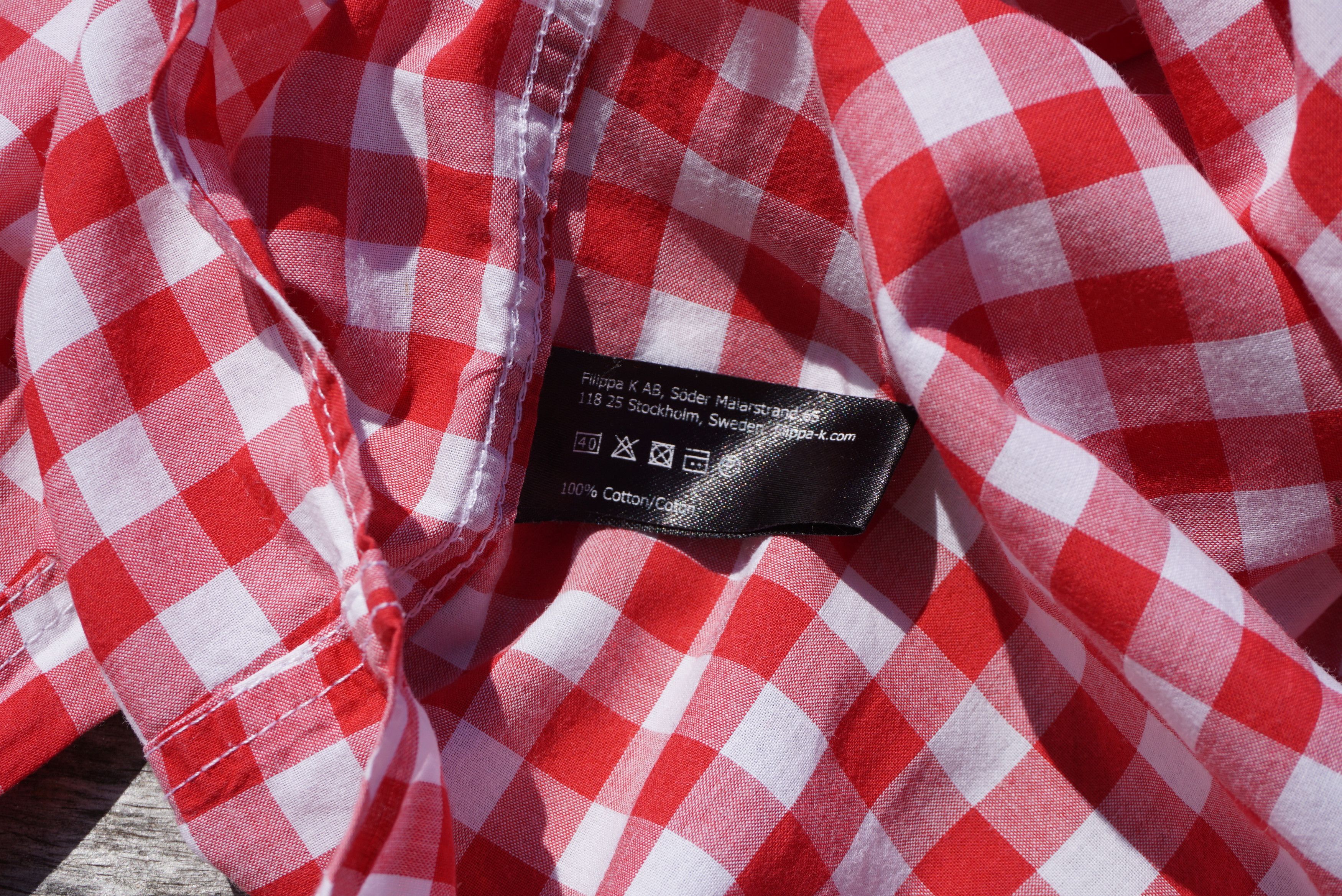 Filippa K Mens Filippa K Small S/M shirt red checked relaxed fit Size US S / EU 44-46 / 1 - 25 Thumbnail