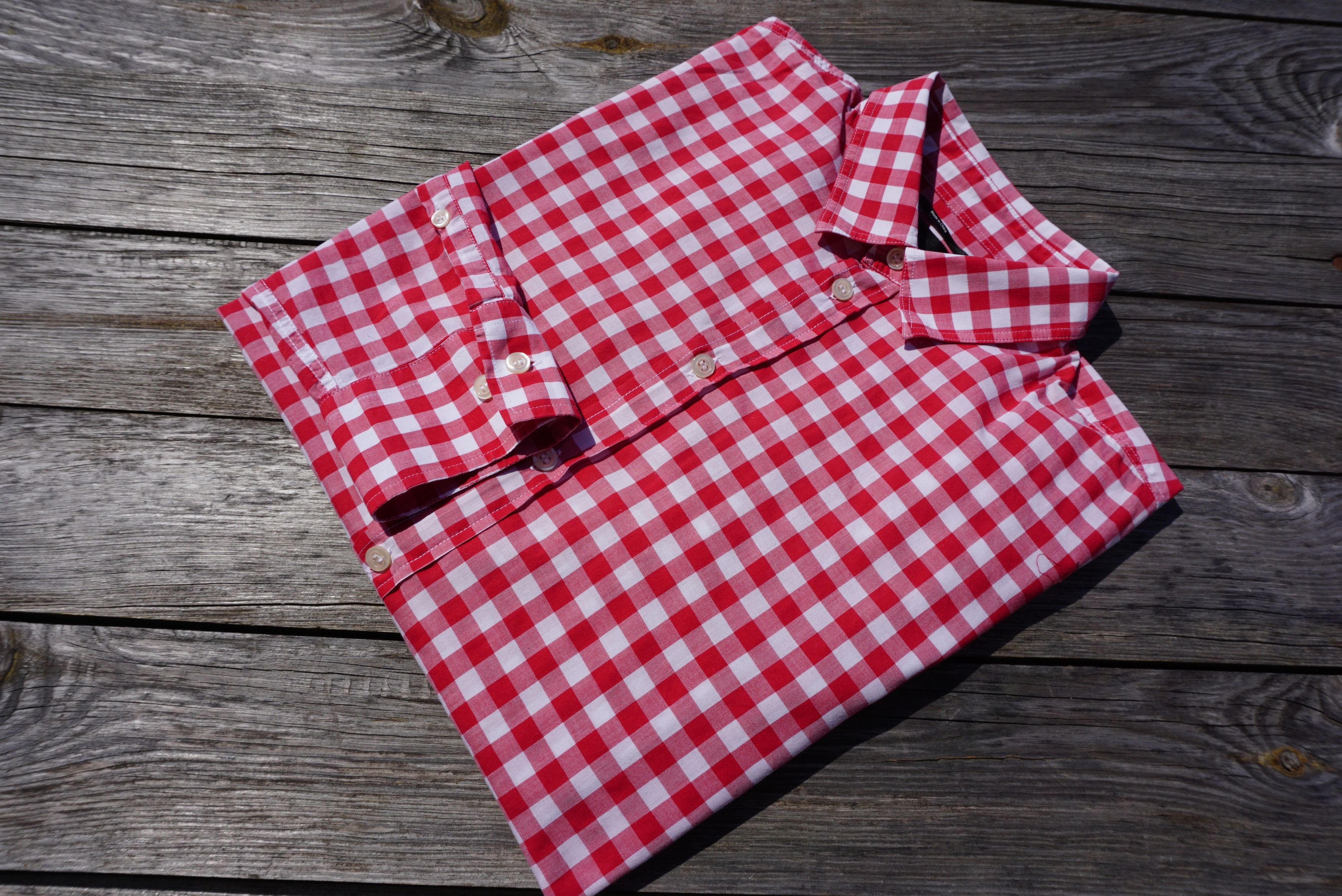 Filippa K Mens Filippa K Small S/M shirt red checked relaxed fit Size US S / EU 44-46 / 1 - 1 Thumbnail