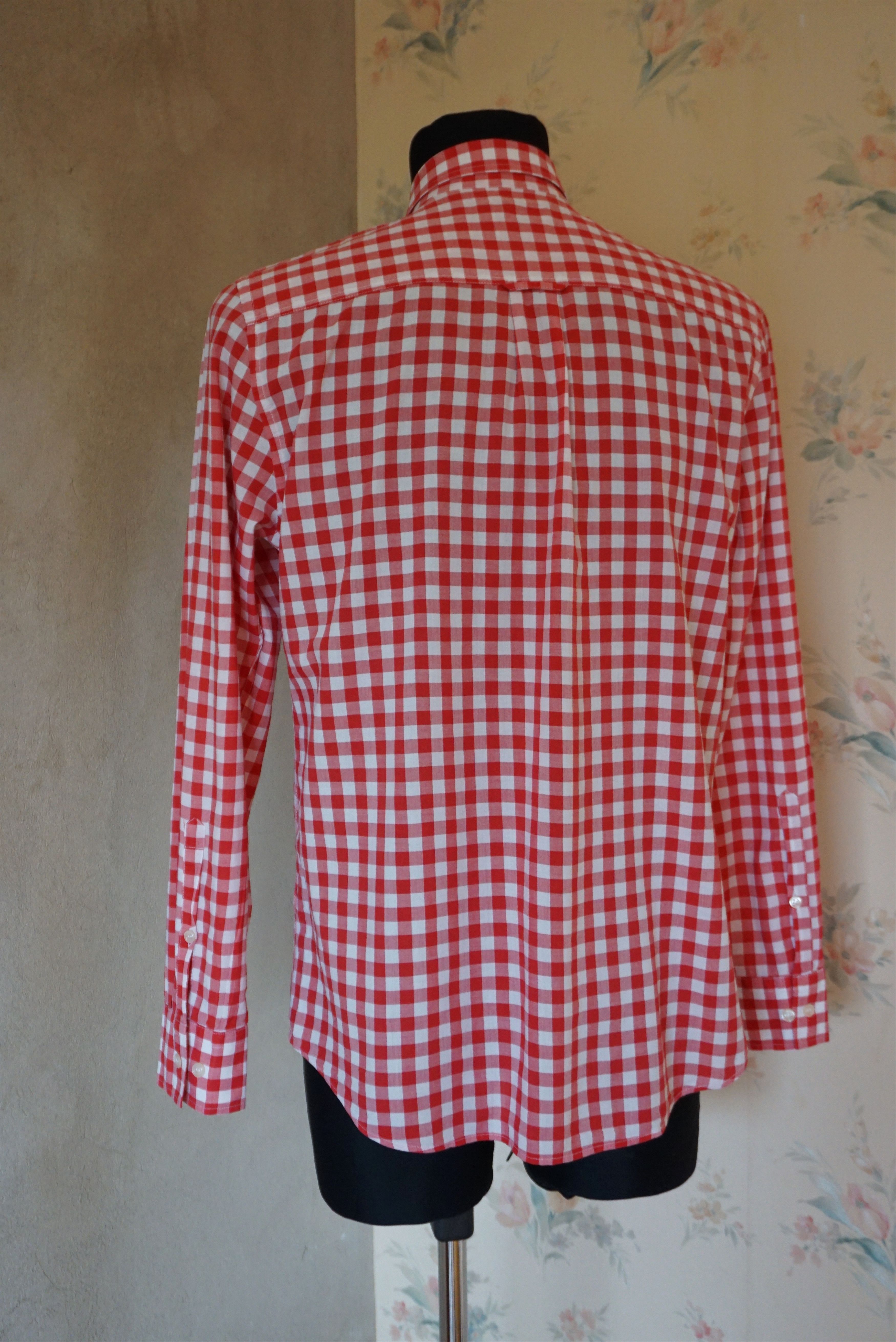 Filippa K Mens Filippa K Small S/M shirt red checked relaxed fit Size US S / EU 44-46 / 1 - 12 Thumbnail