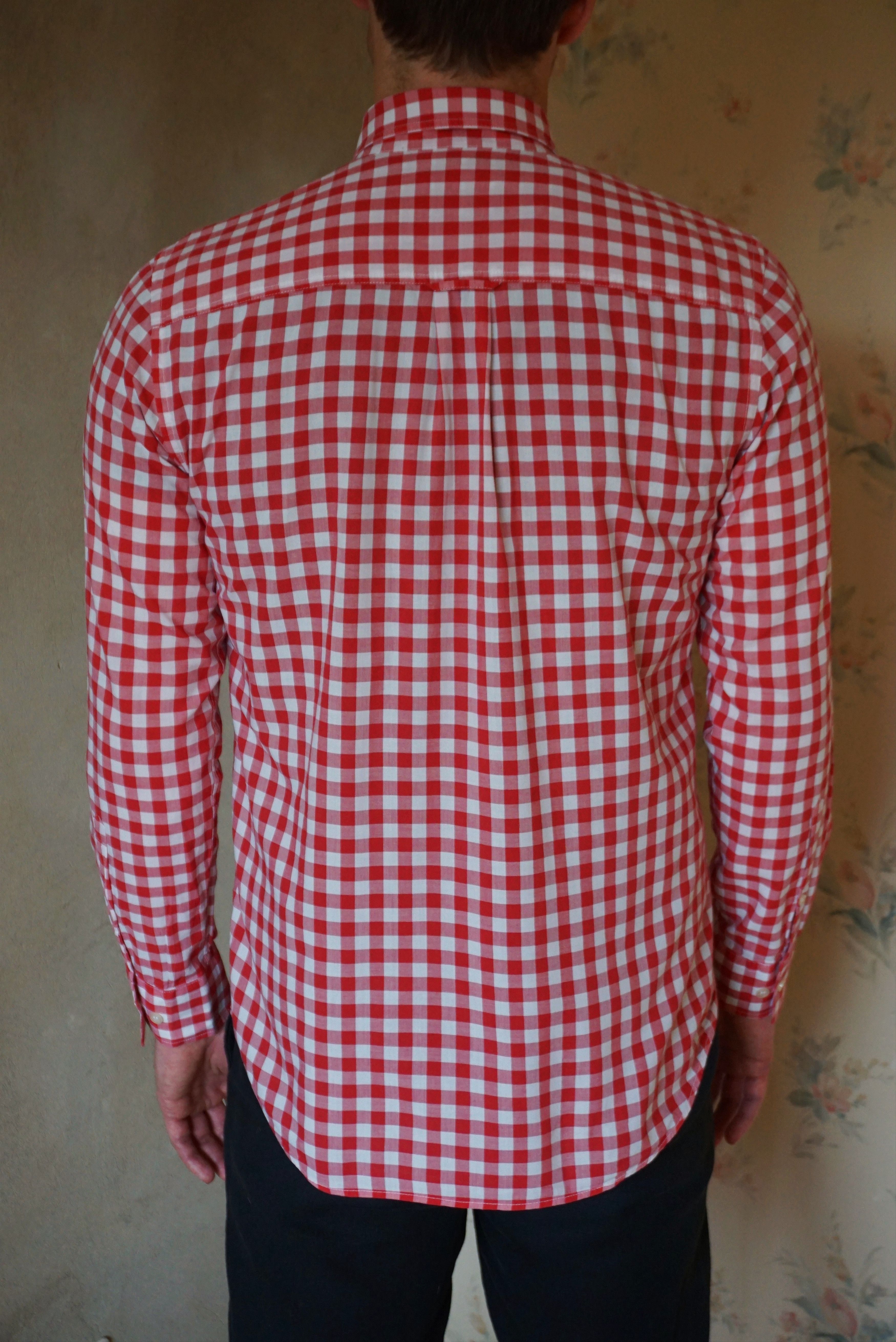 Filippa K Mens Filippa K Small S/M shirt red checked relaxed fit Size US S / EU 44-46 / 1 - 20 Thumbnail