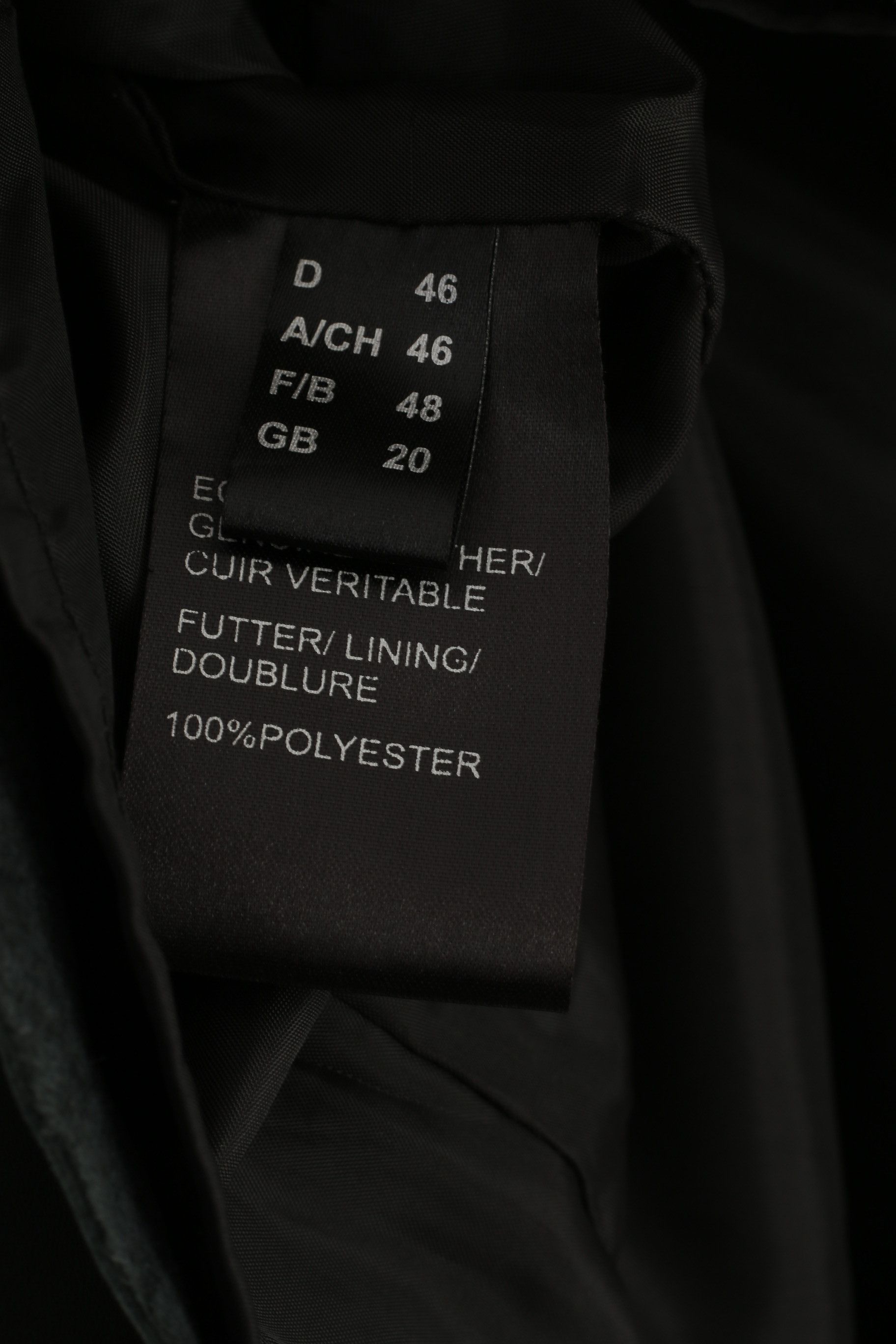 Leather × Vintage David Moore New York Women 20 46 Mini Skirt Black Soft 7784 Size 38" / US 16 / IT 52 - 3 Thumbnail