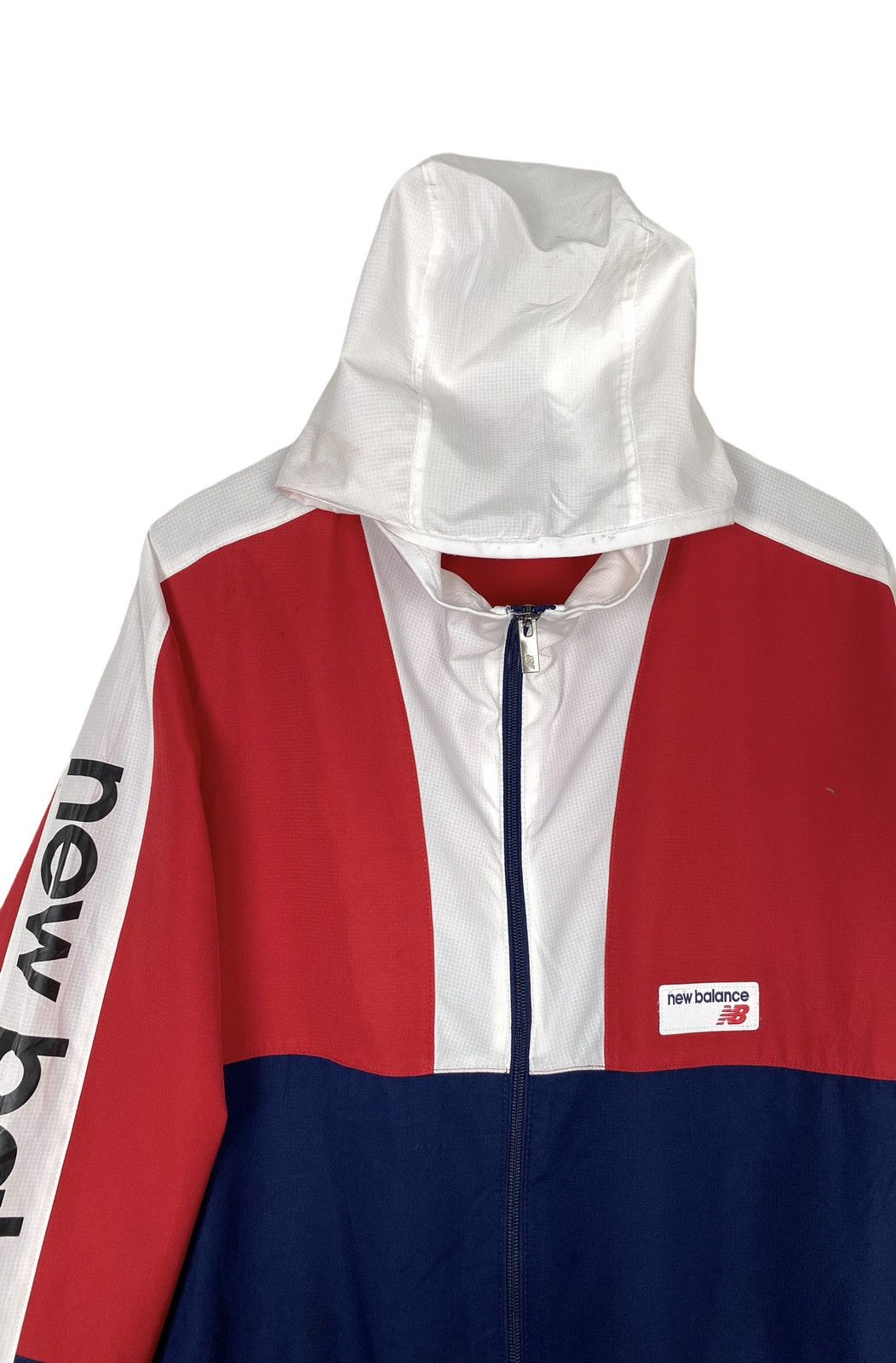 New Balance Rare‼️ New Balance Windbreker Rain Jacket Spell Out Size US XL / EU 56 / 4 - 2 Thumbnail