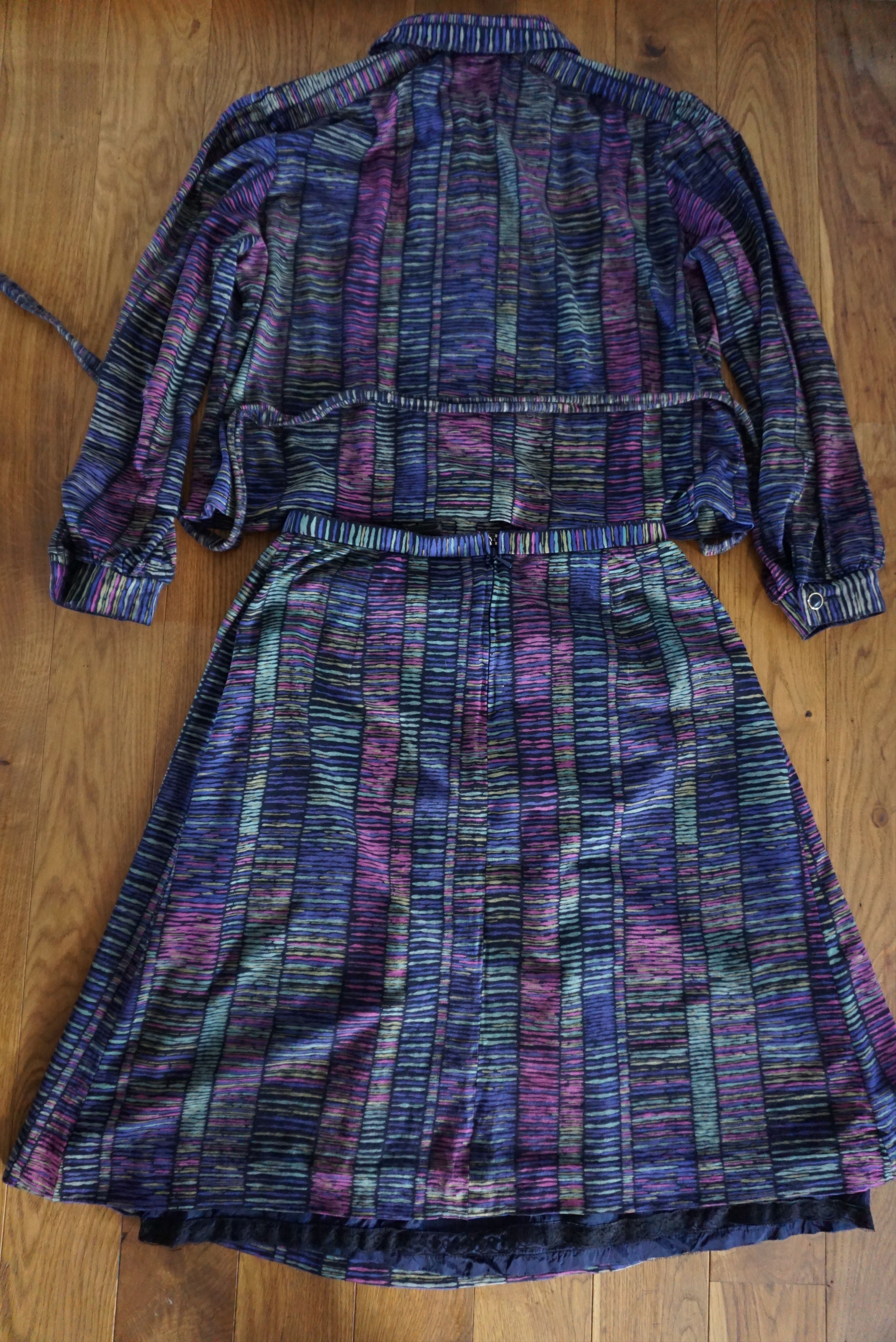 Vintage True vintage 70's 80's top & skirt set 42 M/L 8/10 wool Size M / US 6-8 / IT 42-44 - 17 Thumbnail