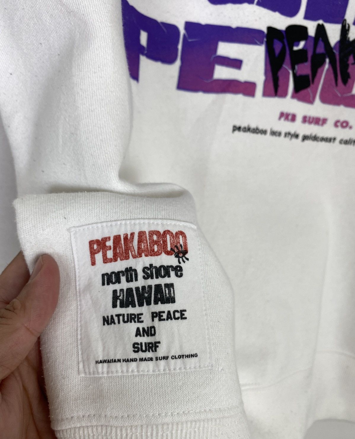 Japanese Brand Rare‼️ Hawaii Peakaboo Surf Sweatshirt Big Logo Size US M / EU 48-50 / 2 - 5 Thumbnail