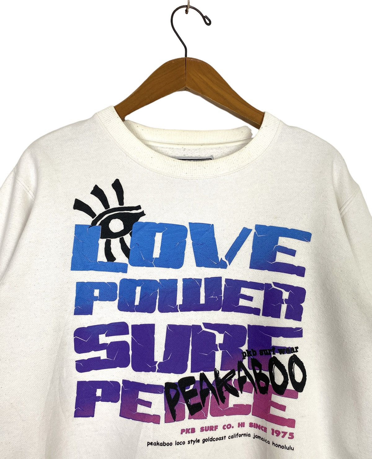 Japanese Brand Rare‼️ Hawaii Peakaboo Surf Sweatshirt Big Logo Size US M / EU 48-50 / 2 - 2 Thumbnail