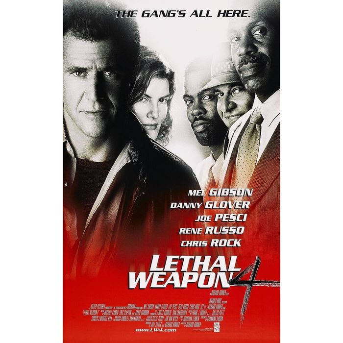 Vintage 1998 Lethal Weapon 4 Movie Promo Tee T-Shirt XL Made In