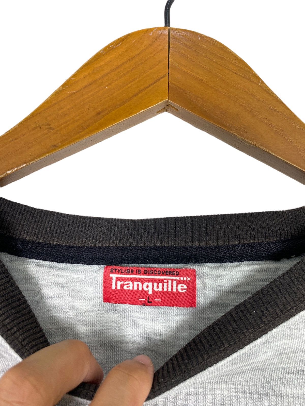Vintage Vtg Tranquille Chopper Motorcycle Big Logo Long Sleeve Size US L / EU 52-54 / 3 - 3 Thumbnail