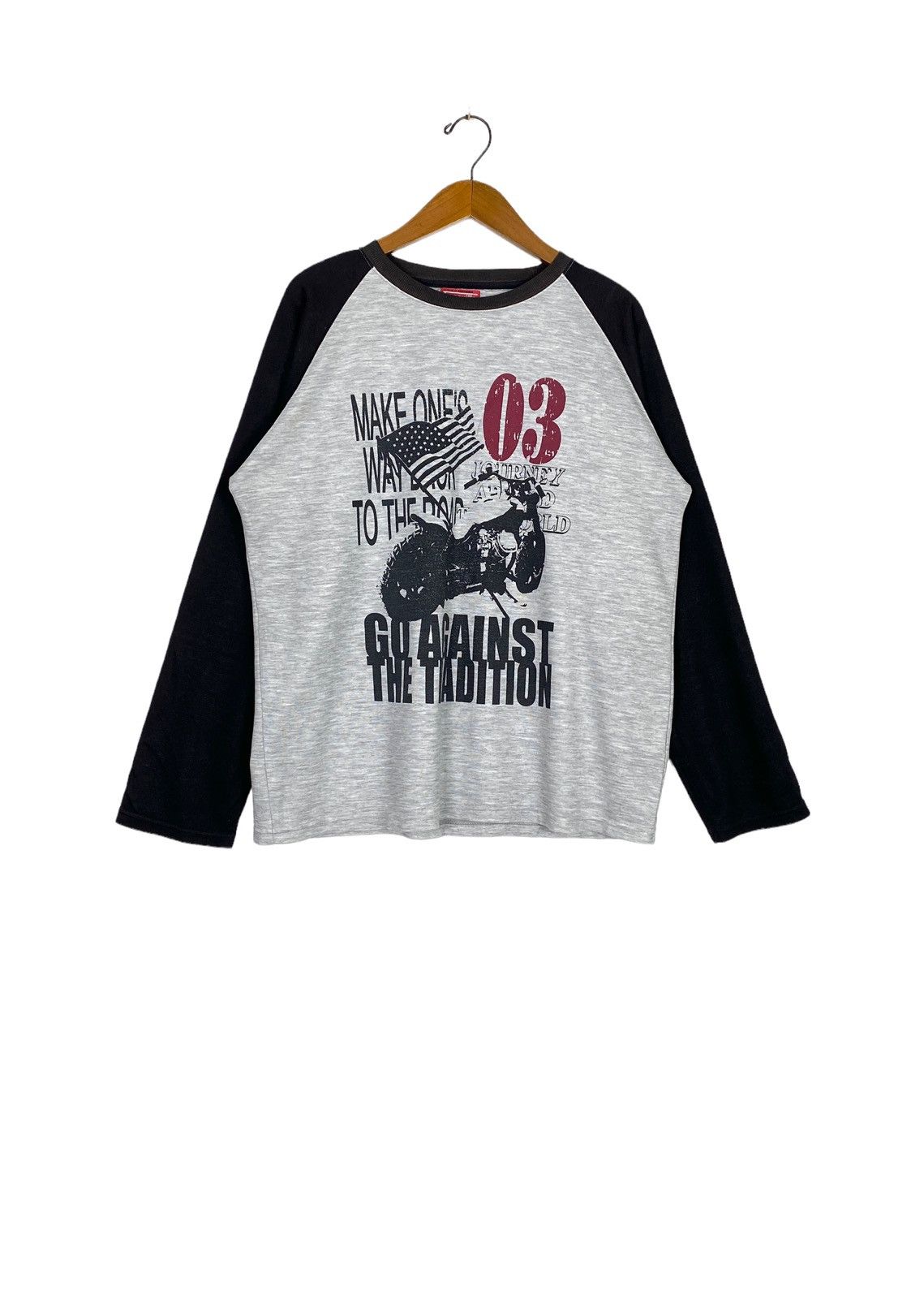 Vintage Vtg Tranquille Chopper Motorcycle Big Logo Long Sleeve Size US L / EU 52-54 / 3 - 1 Thumbnail