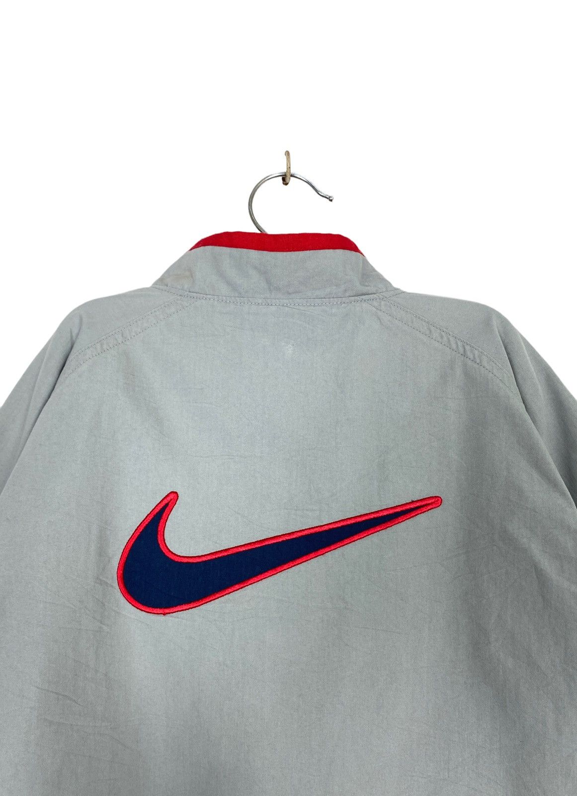 Nike Rare‼️ Vintage Nike Swoosh Jacket Embroidery Big Logo (Kids) Size US XXS / EU 40 - 4 Thumbnail