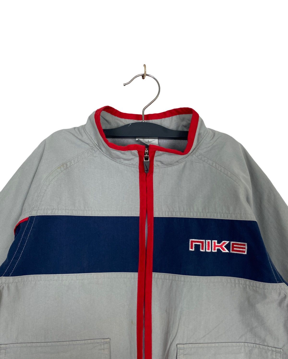 Nike Rare‼️ Vintage Nike Swoosh Jacket Embroidery Big Logo (Kids) Size US XXS / EU 40 - 2 Thumbnail
