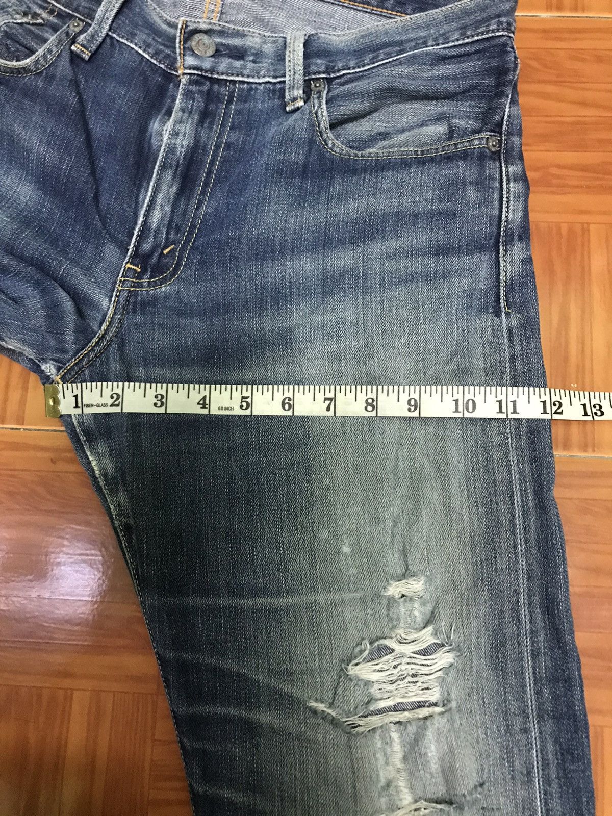 Levi's “Vintage Distressed Light Blue Denim Jeans – Faded Wash Size US 33 - 13 Thumbnail