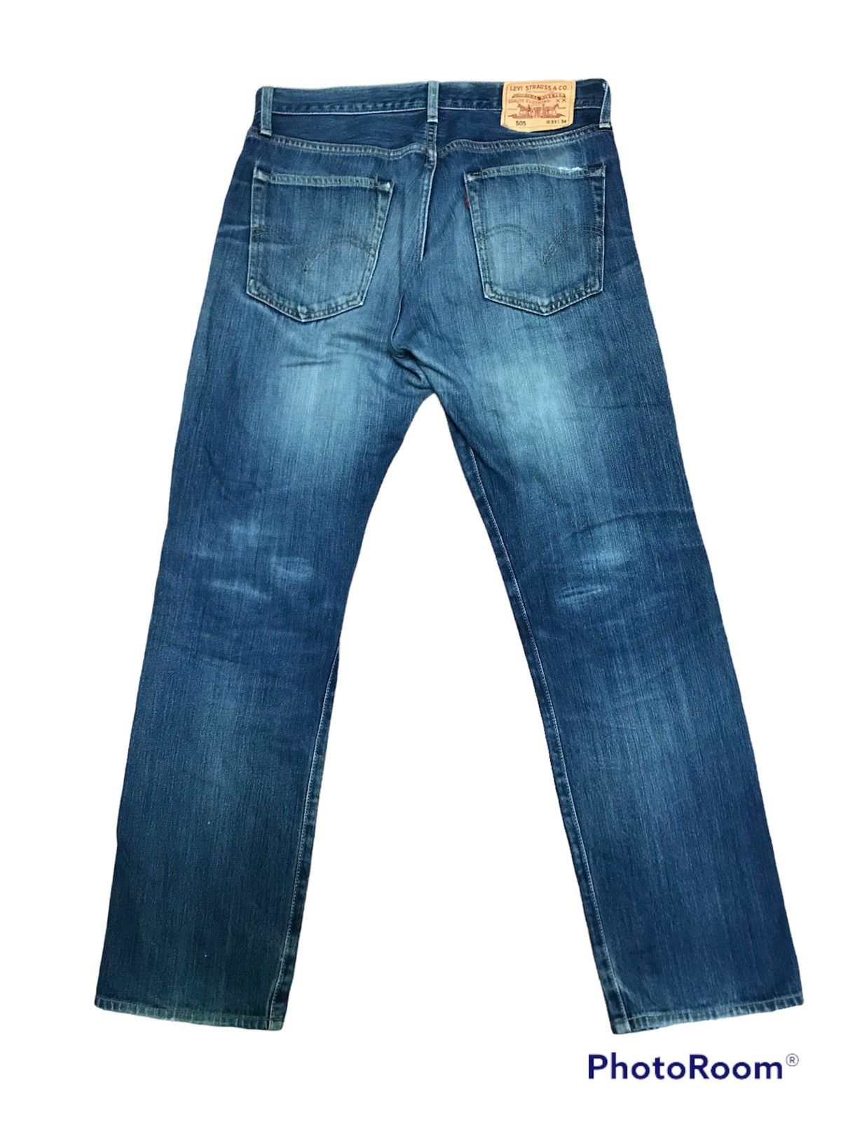 Levi's “Vintage Distressed Light Blue Denim Jeans – Faded Wash Size US 33 - 7 Thumbnail