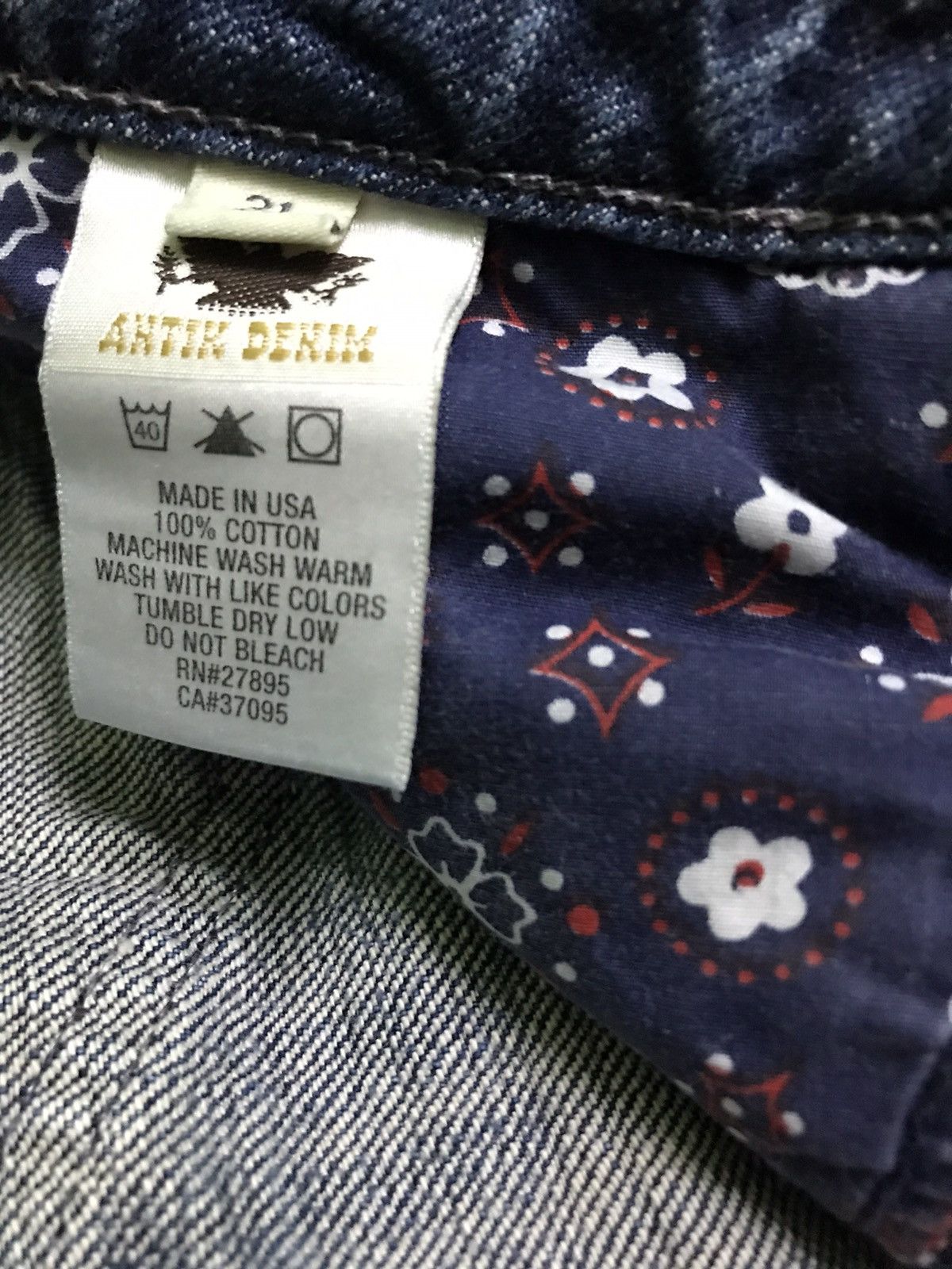 Antik Denim × Vintage vintage antik denim made in usa Size US 31 - 8 Thumbnail