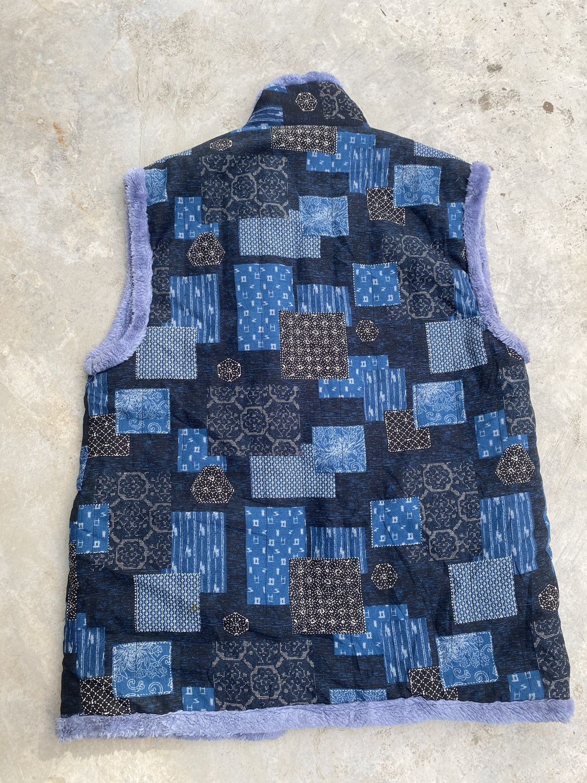 Indigo × Japanese Brand × Vintage Vintage Pachwork Design kapital Vest indigo Size US L / EU 52-54 / 3 - 2 Thumbnail
