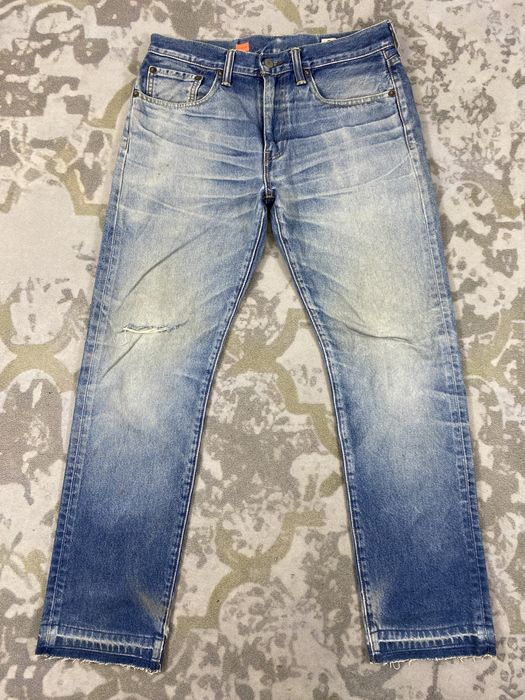 Levi's Distressed Blue Vintage Levi's 502 Jeans 33x29 Denim JN3848