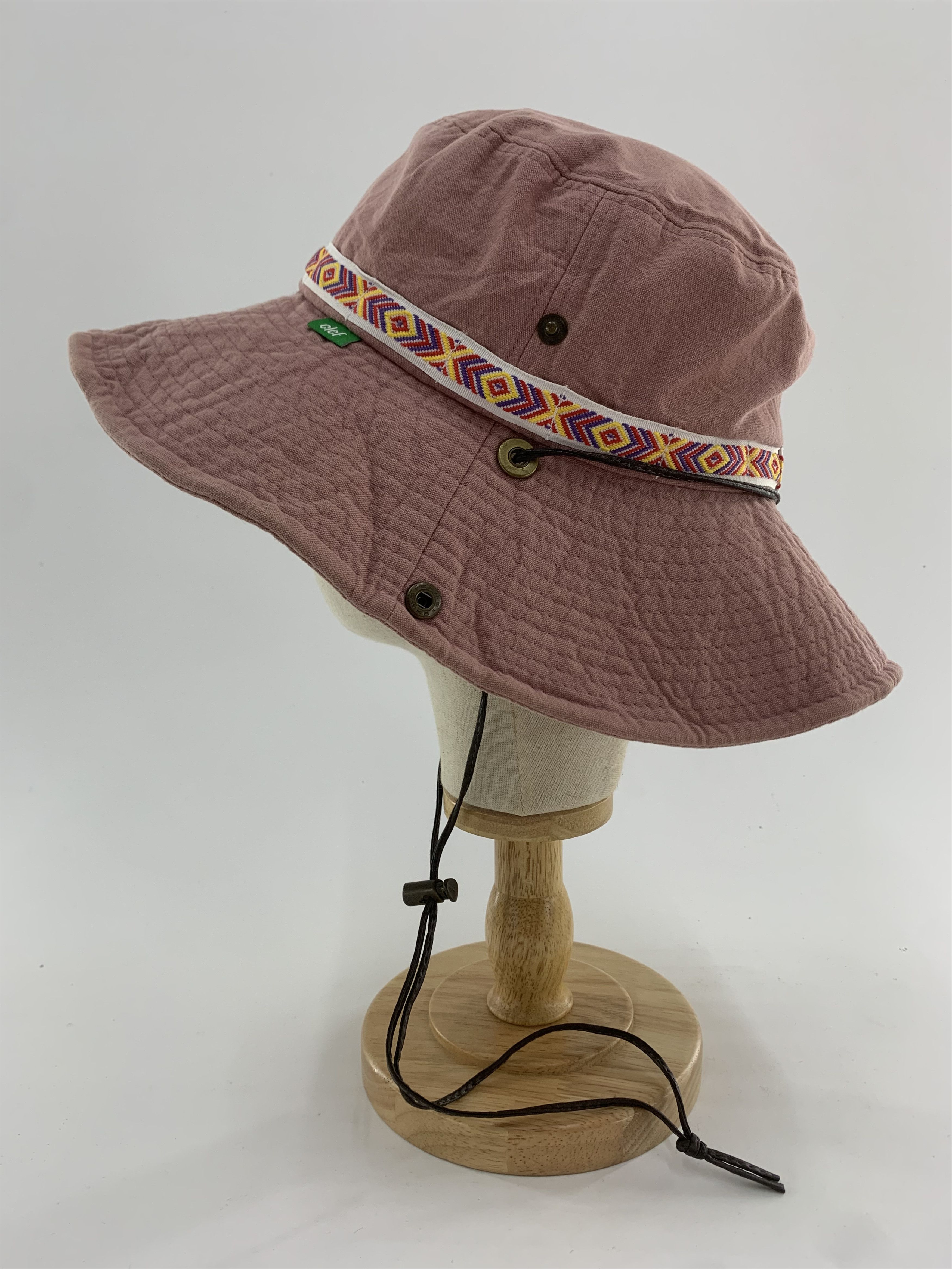 image of Vintage Clef Bucket Hat Fishing in Pink, Women's