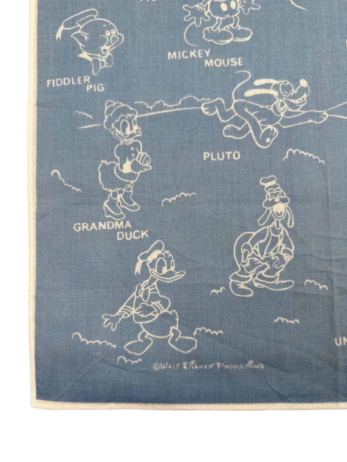 Disney Mickey Mouse & His Friends Handkerchief Bandana Pocketsquare Size ONE SIZE - 2 Thumbnail