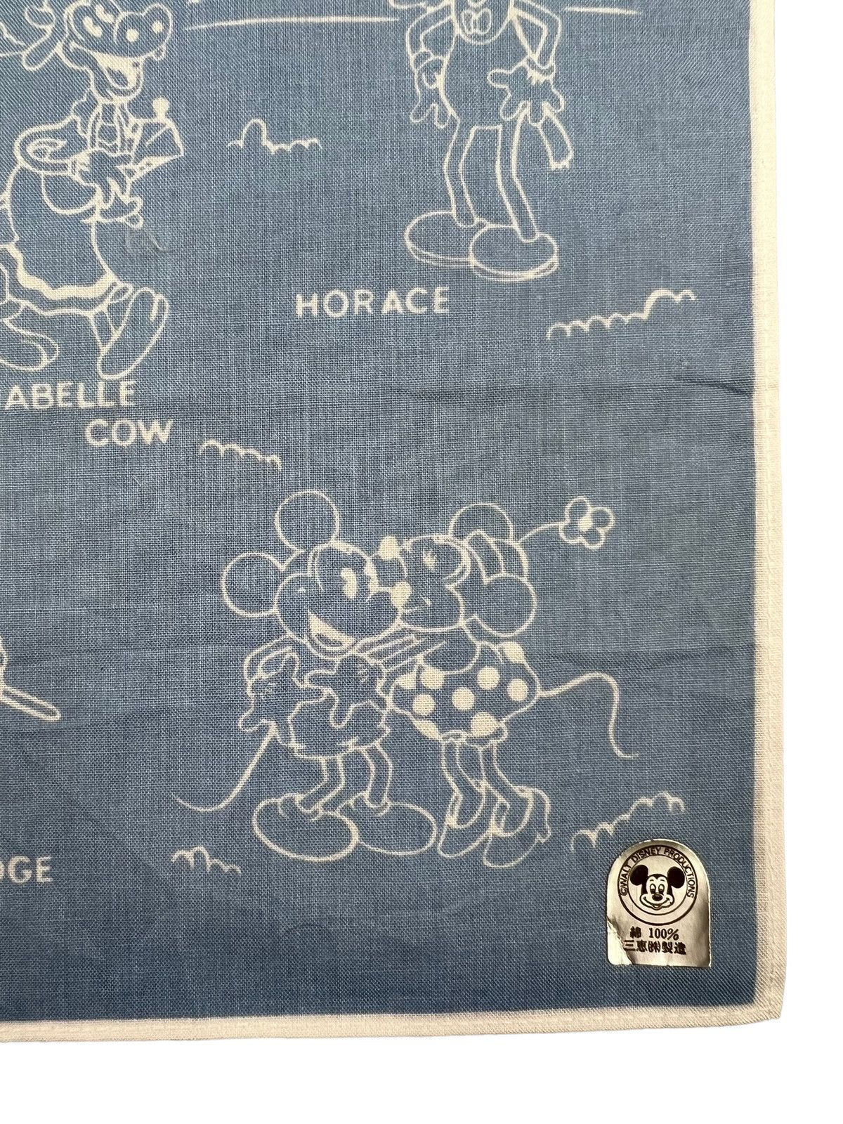 Disney Mickey Mouse & His Friends Handkerchief Bandana Pocketsquare Size ONE SIZE - 3 Thumbnail