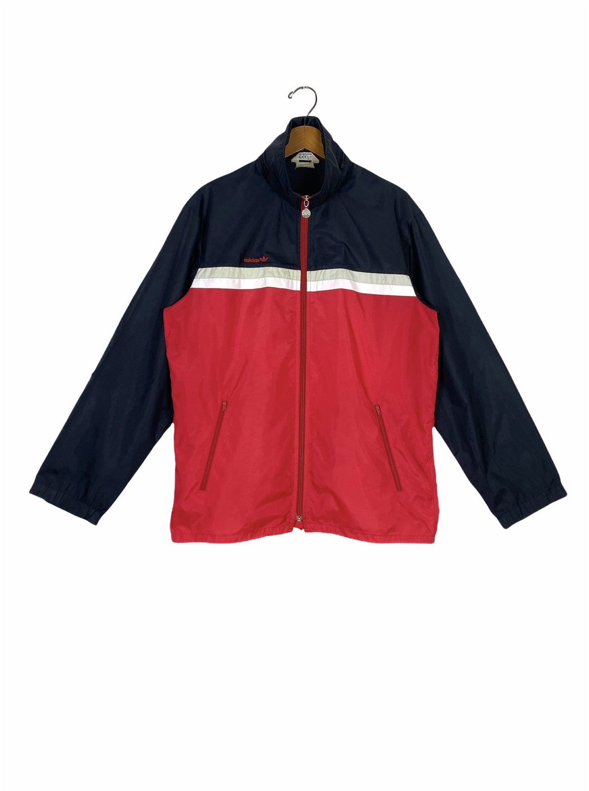 Adidas ✔️Rare‼️Adidas Trefoil Windbreker Embroided Small Logo Large Size US L / EU 52-54 / 3 - 1 Thumbnail
