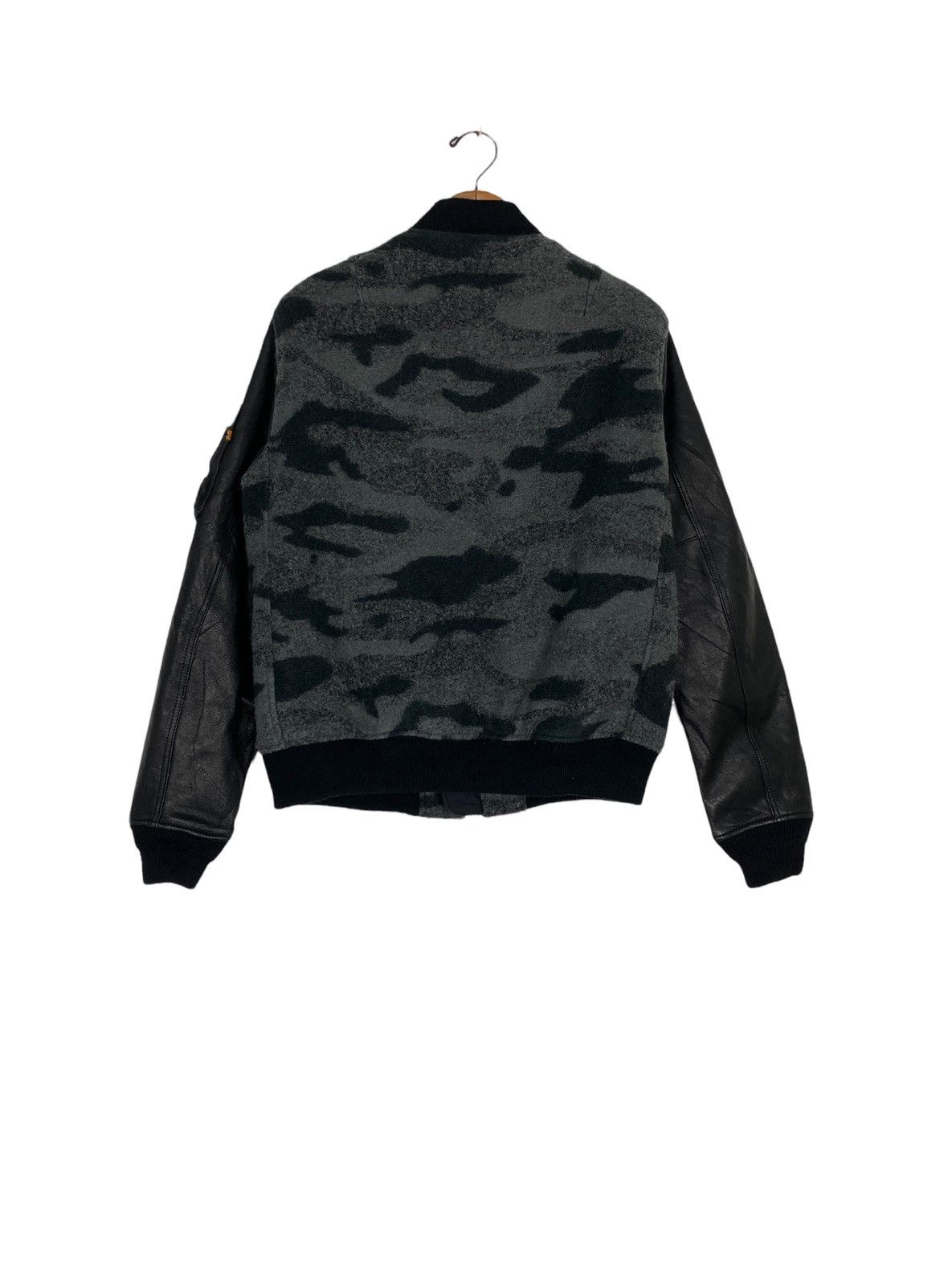 Alpha Industries Rare‼️ Alpha Industries Wool Bomber Jacket Camouflage Medium Size US M / EU 48-50 / 2 - 3 Thumbnail