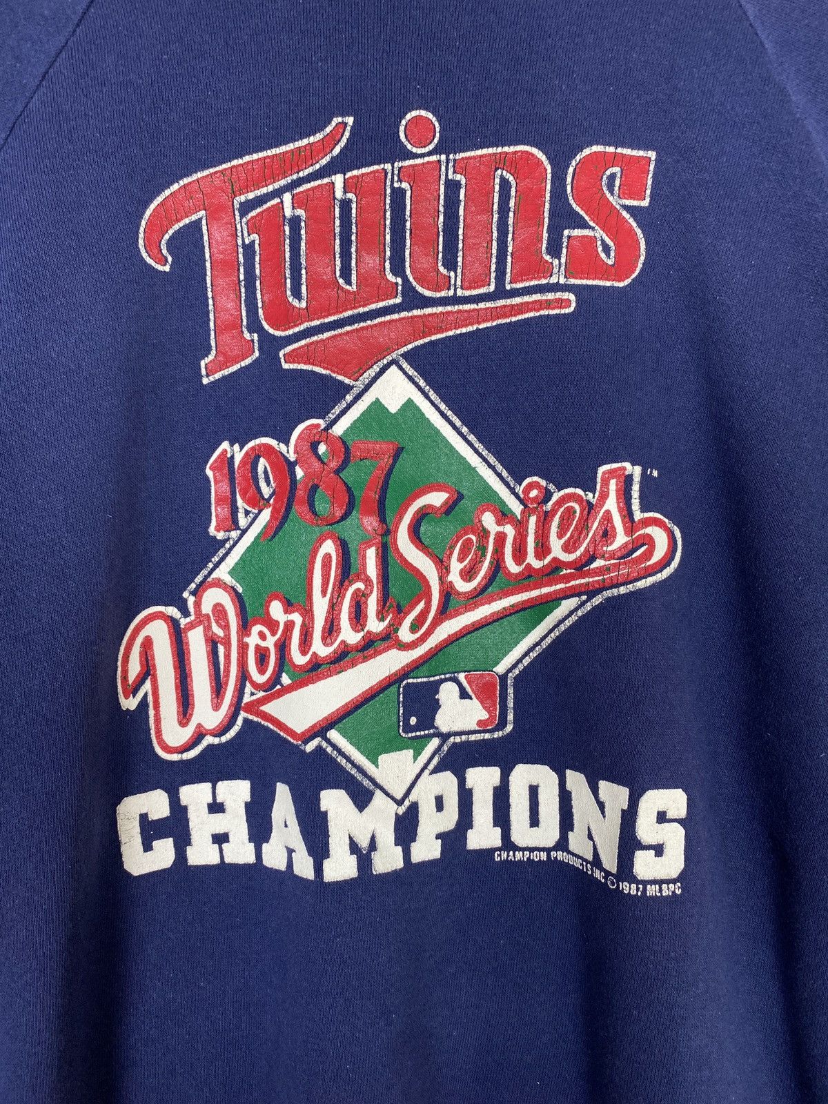 Champion Rare‼️Vintage Champion Mlb Minnesota Twins 1987 World Series Size US M / EU 48-50 / 2 - 2 Thumbnail