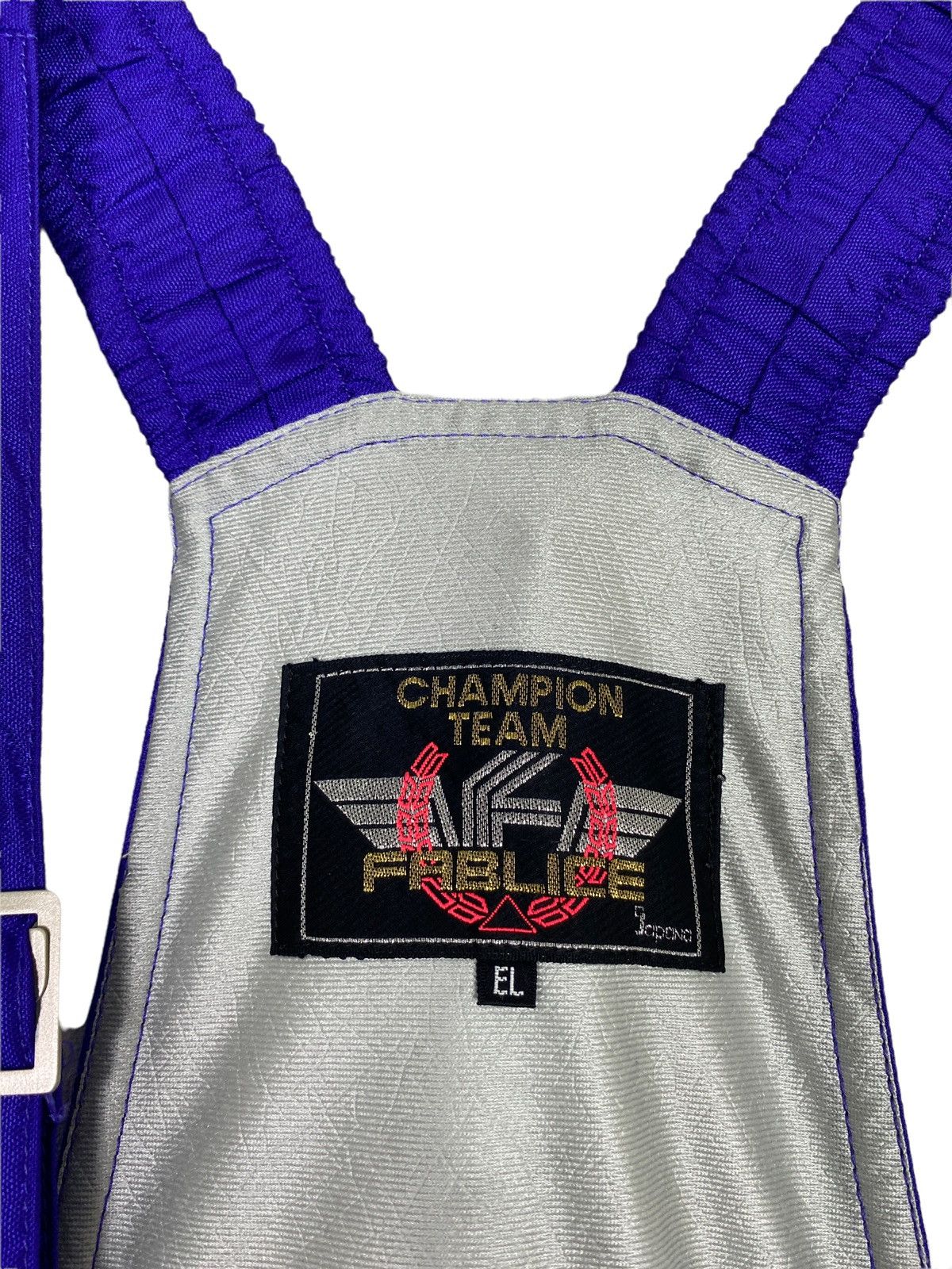 Japanese Brand Rare‼️ Vtg Champion Team Fablice Ski Overall Jacket Japan Size US 33 - 6 Thumbnail