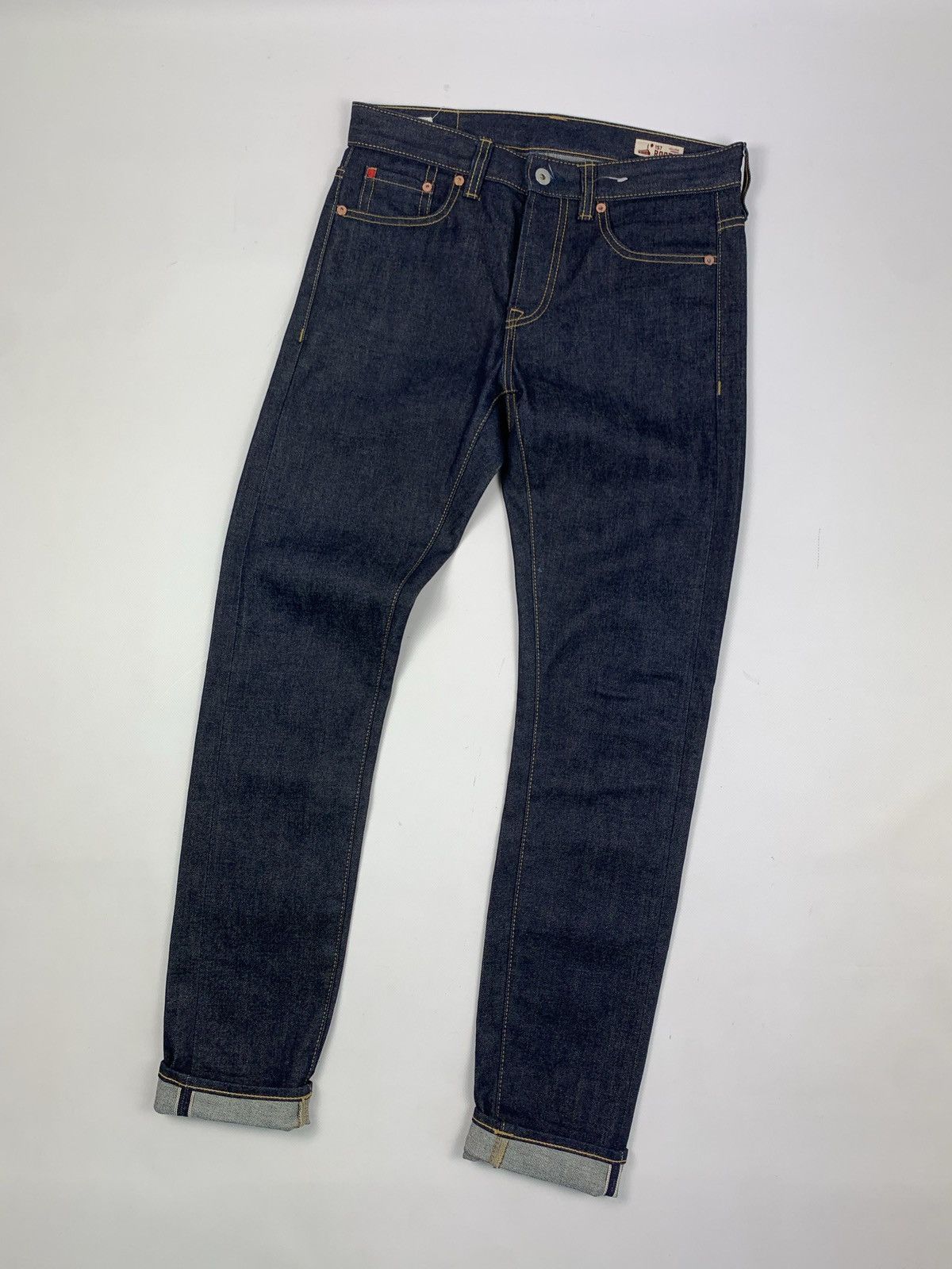 Designer 157 Roots men’s selvage denim rope dyed 12 Oz jeans Size US 29 - 4 Thumbnail