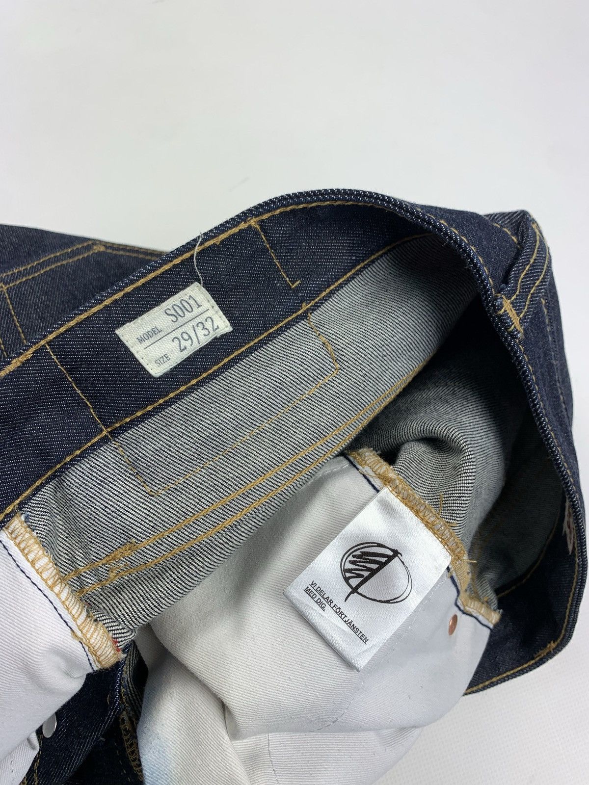 Designer 157 Roots men’s selvage denim rope dyed 12 Oz jeans Size US 29 - 7 Thumbnail