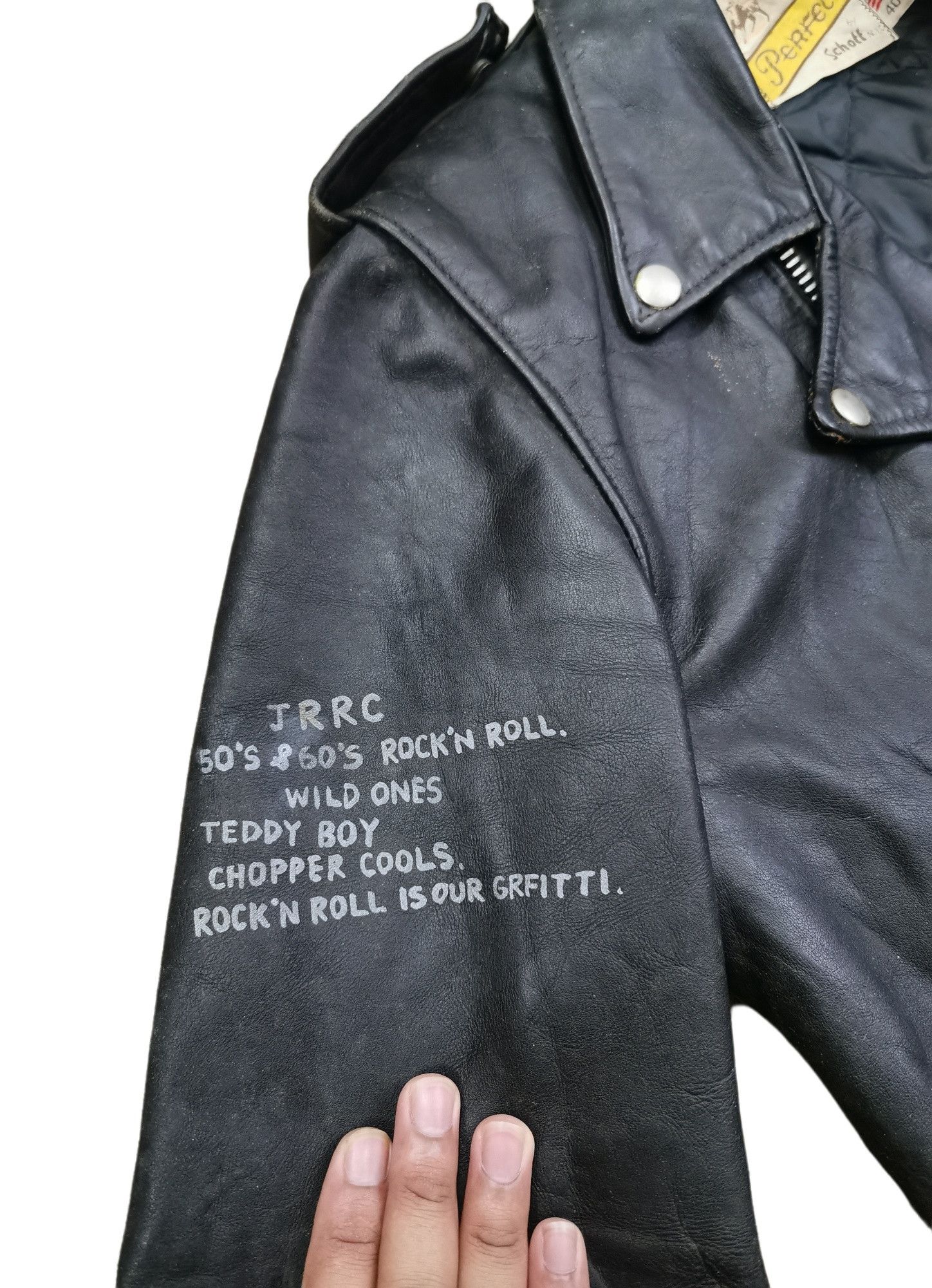 Schott Schott Perfecto 50's & 60's Rock'n Roll Leather Jacket Size US S / EU 44-46 / 1 - 6 Thumbnail