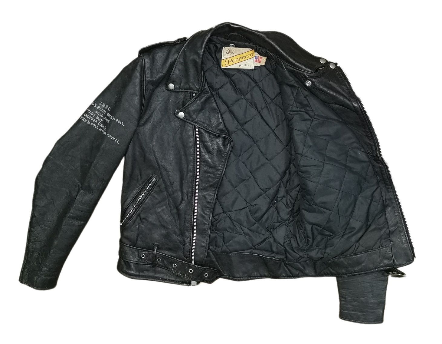 Schott Schott Perfecto 50's & 60's Rock'n Roll Leather Jacket Size US S / EU 44-46 / 1 - 11 Thumbnail