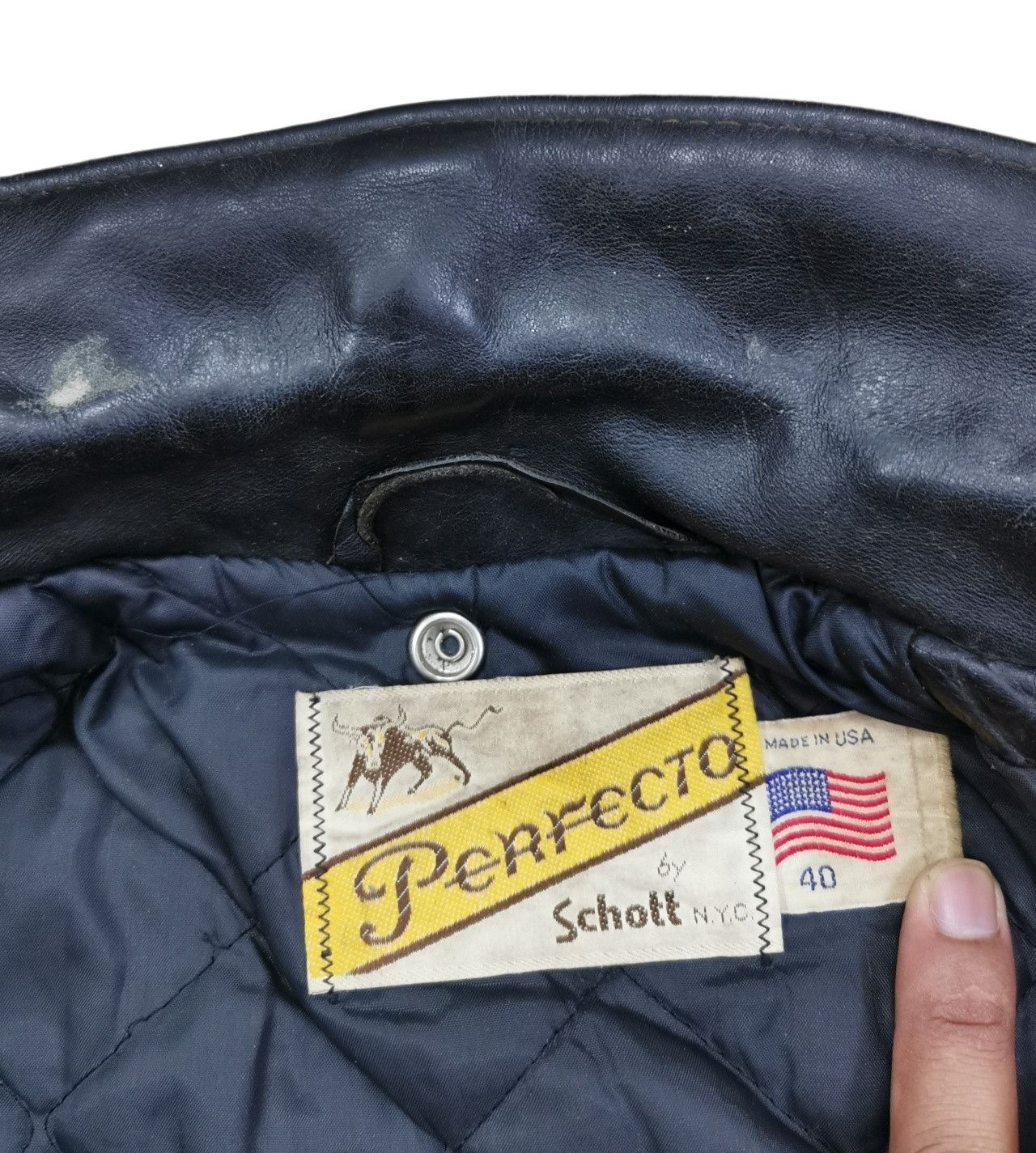 Schott Schott Perfecto 50's & 60's Rock'n Roll Leather Jacket Size US S / EU 44-46 / 1 - 24 Thumbnail