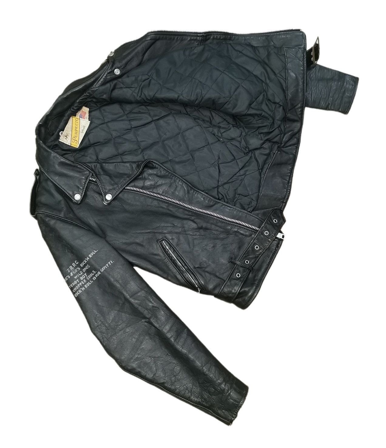 Schott Schott Perfecto 50's & 60's Rock'n Roll Leather Jacket Size US S / EU 44-46 / 1 - 12 Thumbnail