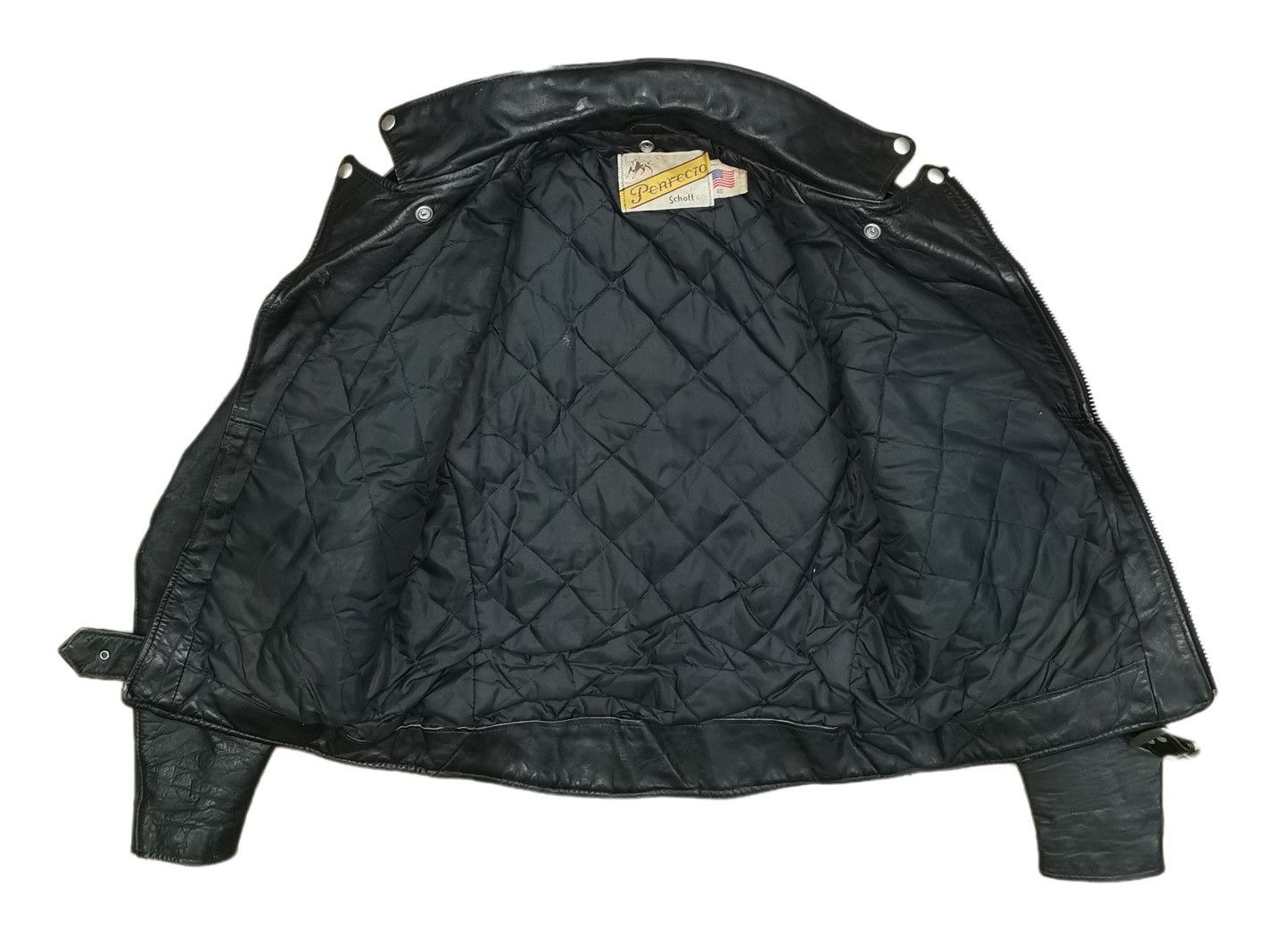 Schott Schott Perfecto 50's & 60's Rock'n Roll Leather Jacket Size US S / EU 44-46 / 1 - 14 Thumbnail