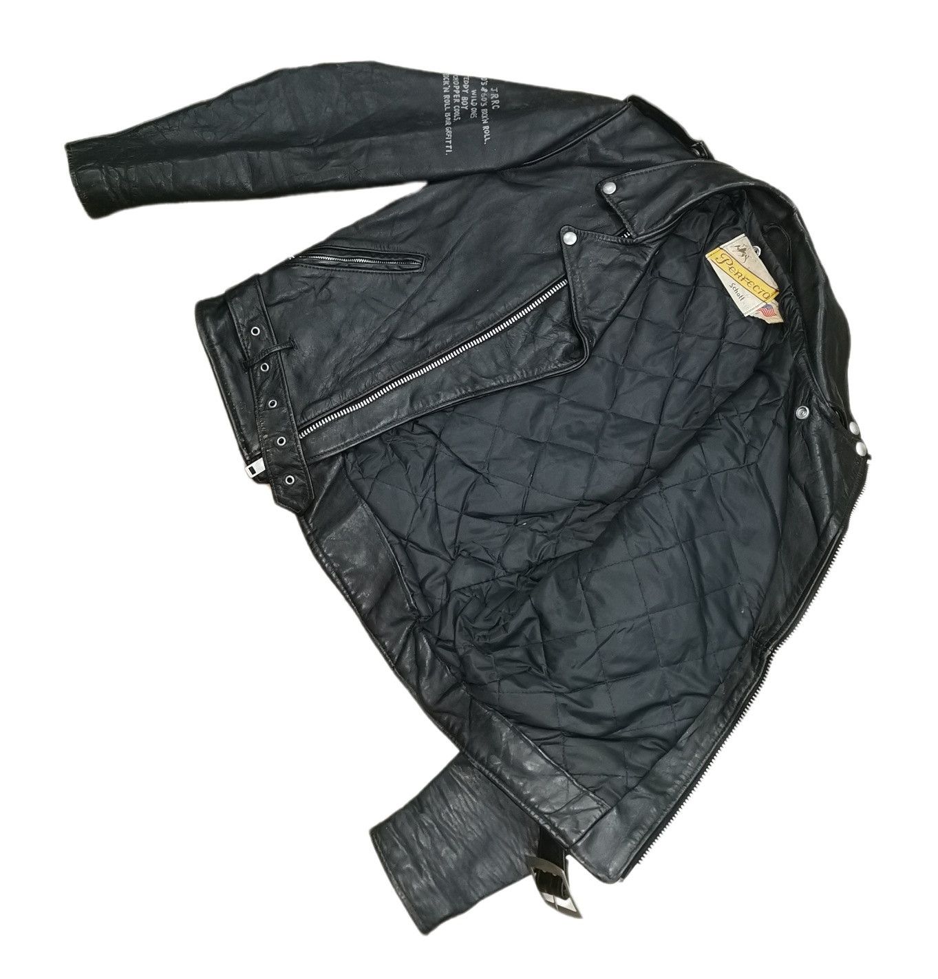 Schott Schott Perfecto 50's & 60's Rock'n Roll Leather Jacket Size US S / EU 44-46 / 1 - 13 Thumbnail