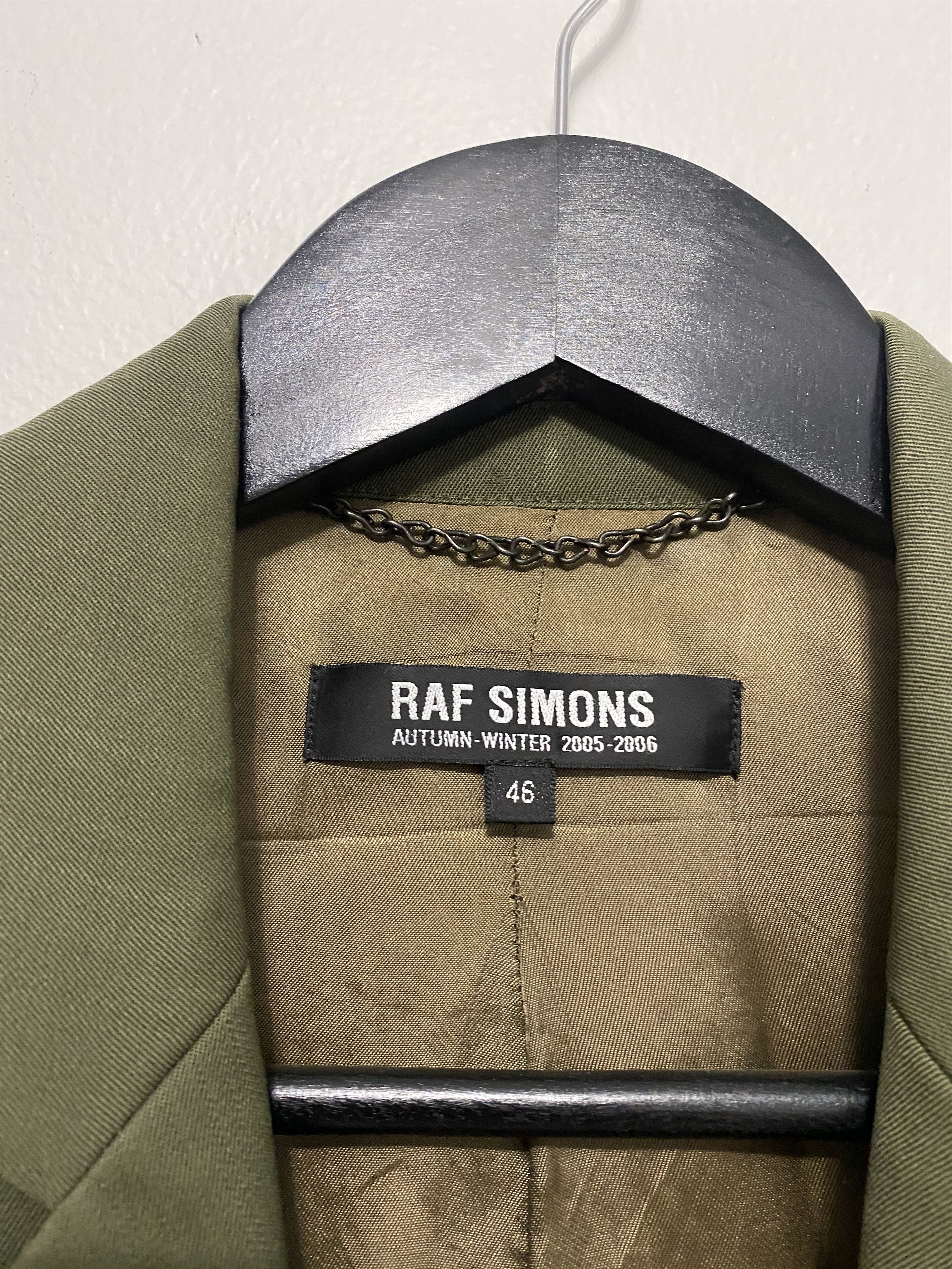 Raf Simons Raf Simons FW05 Blazer Olive Size US S / EU 44-46 / 1 - 6 Thumbnail