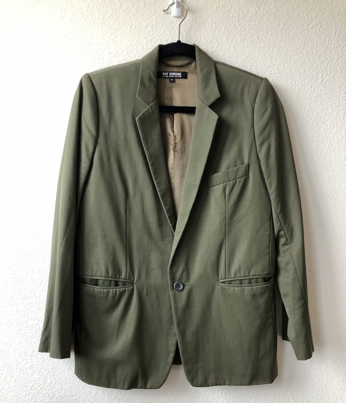 Raf Simons Raf Simons FW05 Blazer Olive Size US S / EU 44-46 / 1 - 1 Thumbnail