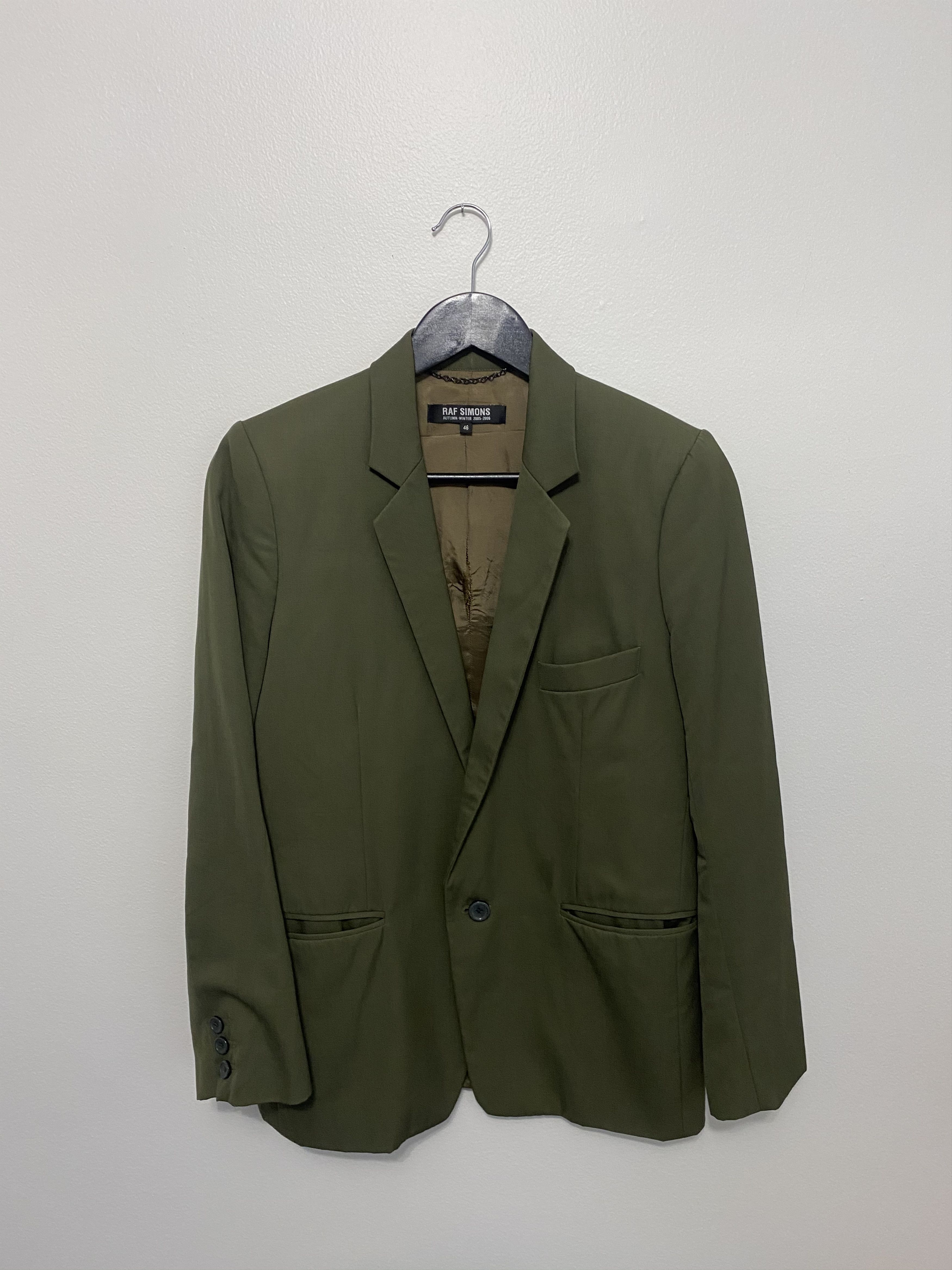 Raf Simons Raf Simons FW05 Blazer Olive Size US S / EU 44-46 / 1 - 5 Thumbnail