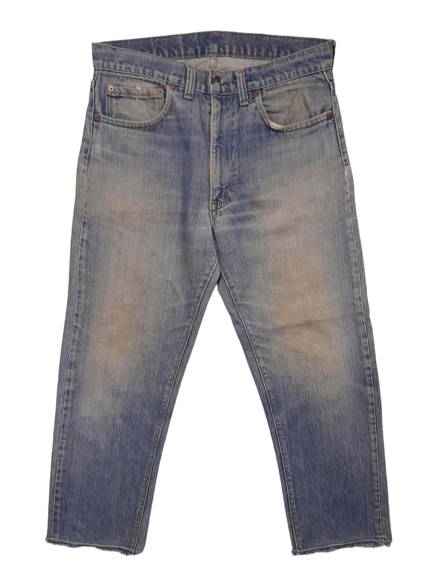 Levi's 1985 Levis 505 Denim Talon 42 Top Button Stamped #16 (E665) Size US 32 / EU 48 - 4 Thumbnail