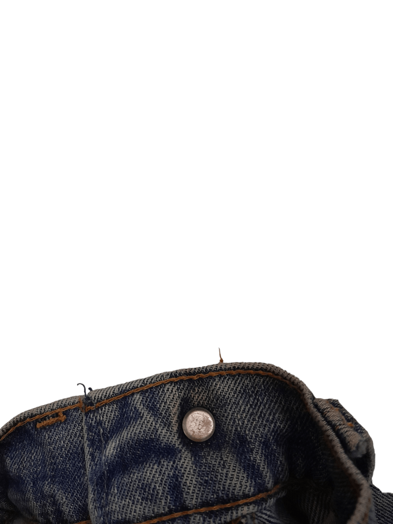 Levi's 1985 Levis 505 Denim Talon 42 Top Button Stamped #16 (E665) Size US 32 / EU 48 - 8 Thumbnail