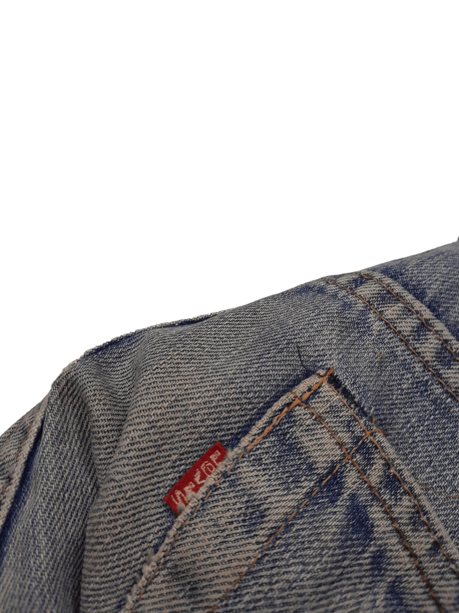 Levi's 1985 Levis 505 Denim Talon 42 Top Button Stamped #16 (E665) Size US 32 / EU 48 - 3 Thumbnail