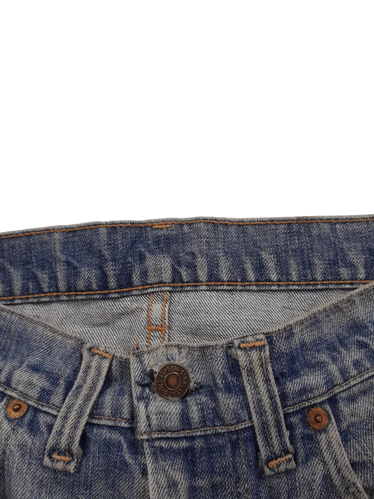 Levi's 1985 Levis 505 Denim Talon 42 Top Button Stamped #16 (E665) Size US 32 / EU 48 - 6 Thumbnail
