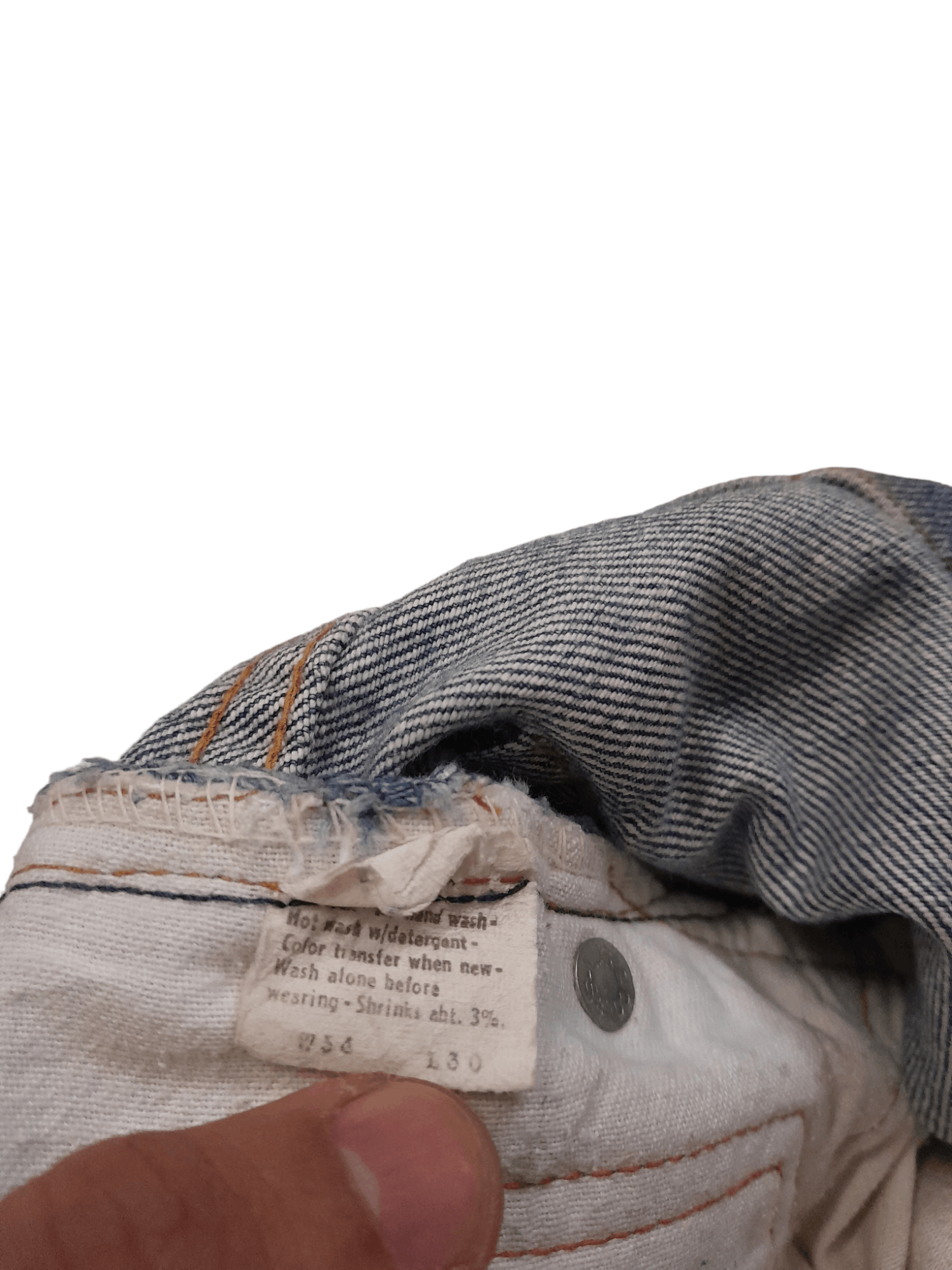 Levi's 1985 Levis 505 Denim Talon 42 Top Button Stamped #16 (E665) Size US 32 / EU 48 - 10 Thumbnail