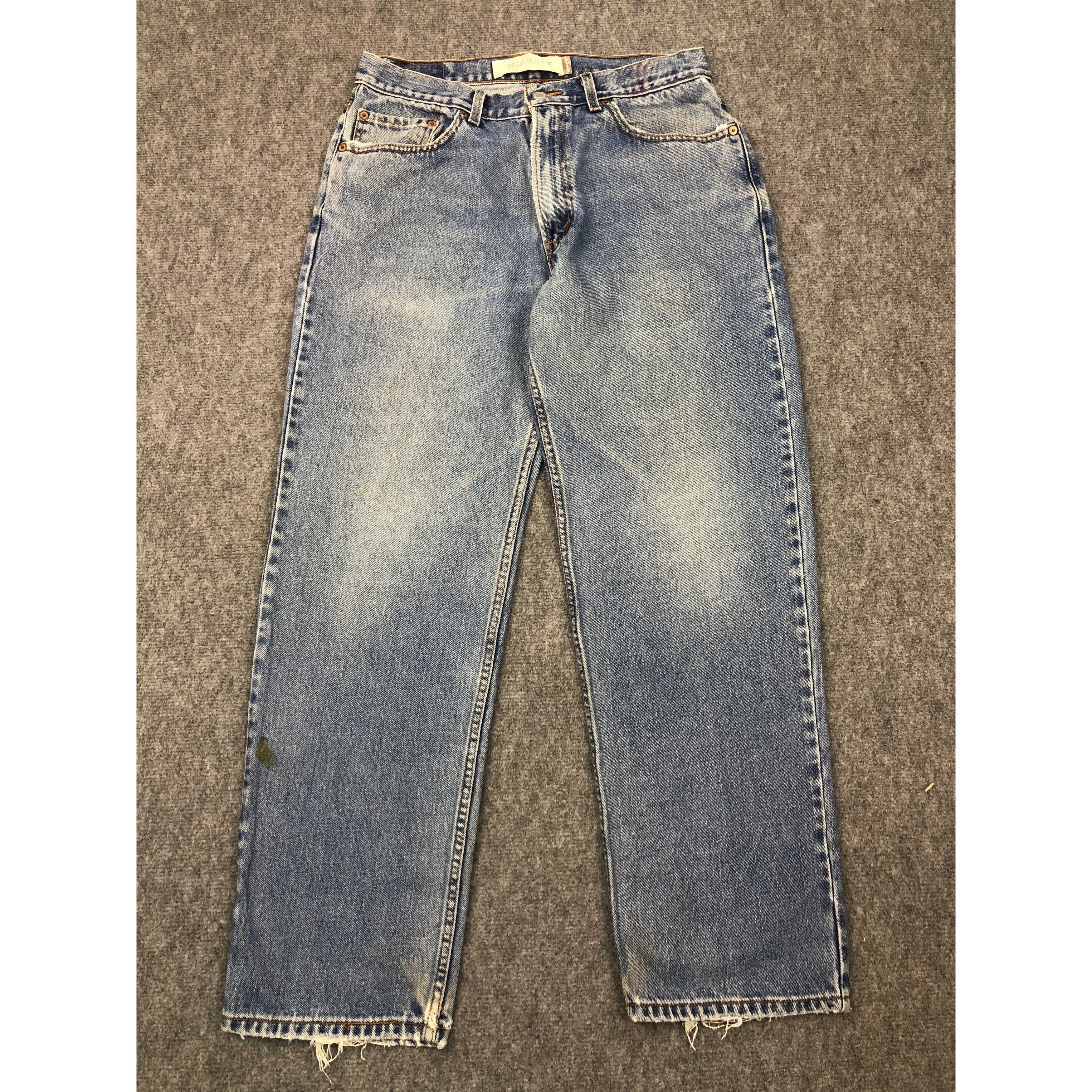 Levi's × Vintage Vintage Levis 550 Relaxed Fit Blue Denim DP0222 Size US 33 - 1 Thumbnail