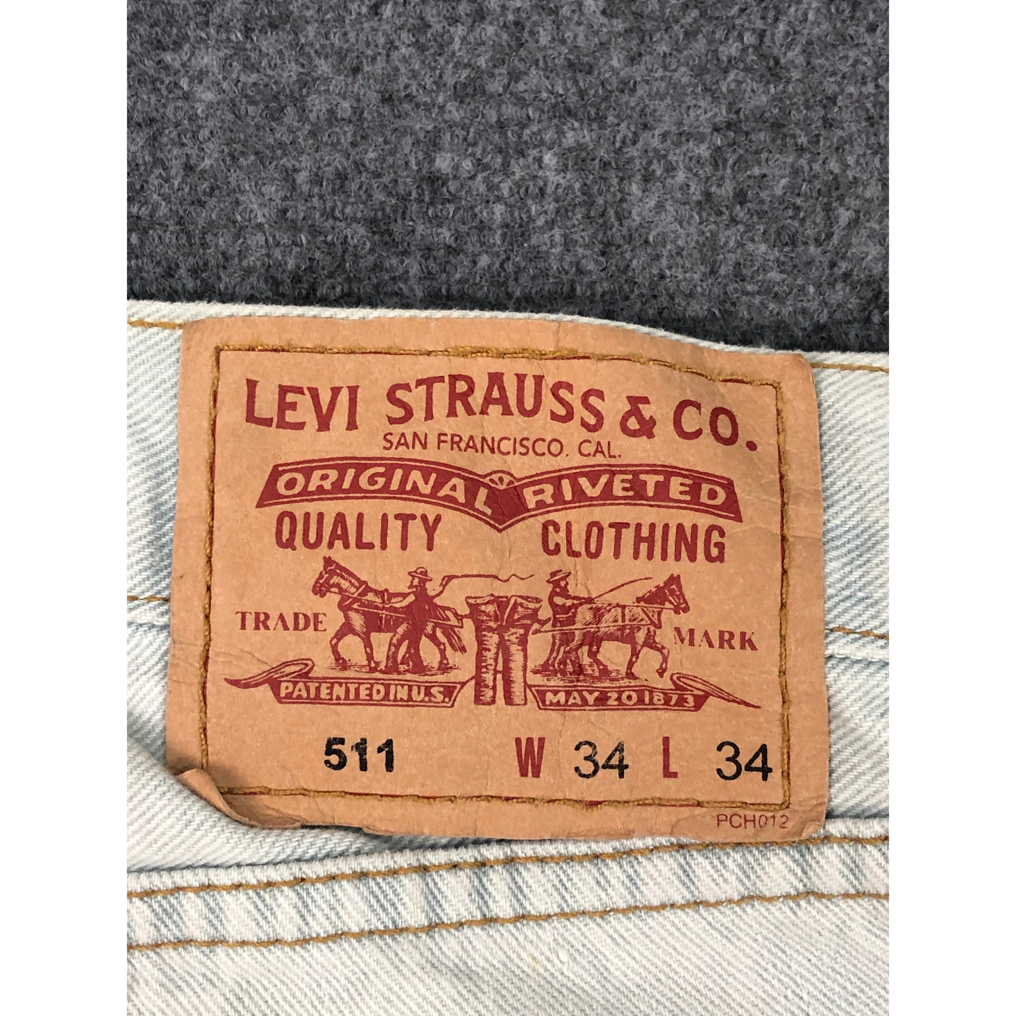 Levi's Vintage levis 511 Blue Lightwash Jeans DP0225 Size US 33 - 5 Thumbnail