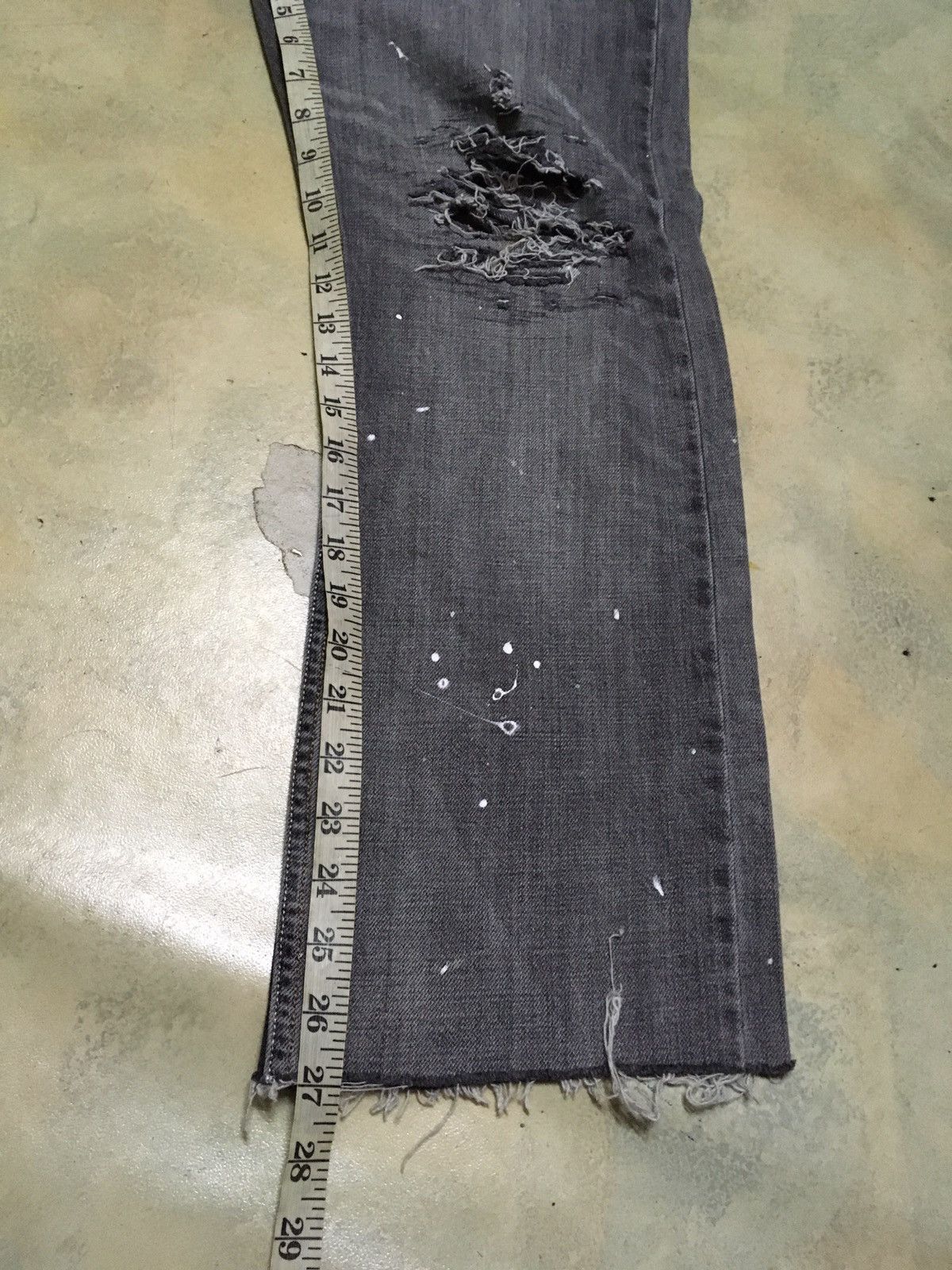 Levi's Vintage Levis Distressed Denim Pants Paint Splatter Size US 31 - 17 Thumbnail