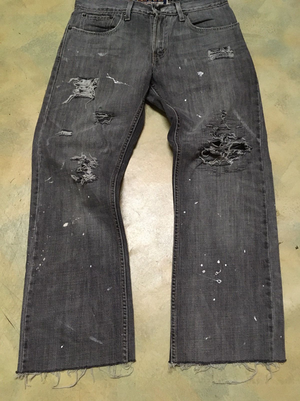 Levi's Vintage Levis Distressed Denim Pants Paint Splatter Size US 31 - 4 Thumbnail