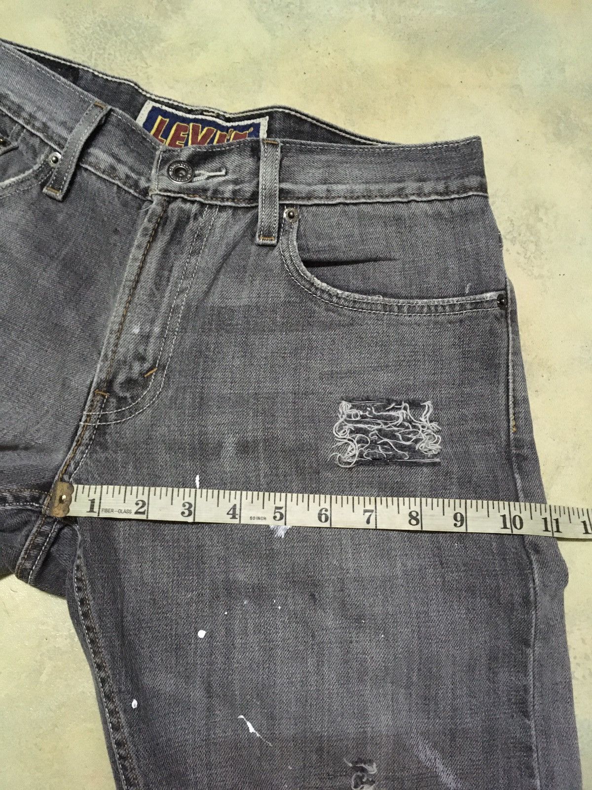 Levi's Vintage Levis Distressed Denim Pants Paint Splatter Size US 31 - 14 Thumbnail