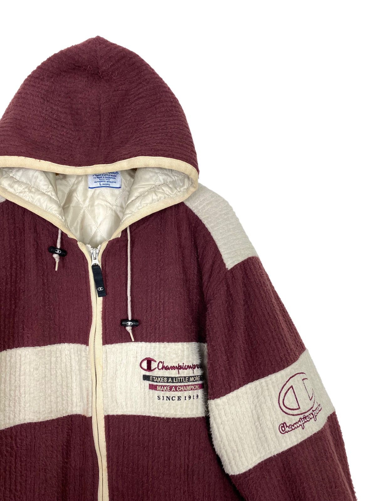 Champion Rare‼️ Vtg Champion Product Hoodie Embroidery Big Logo Japan Size US L / EU 52-54 / 3 - 3 Thumbnail